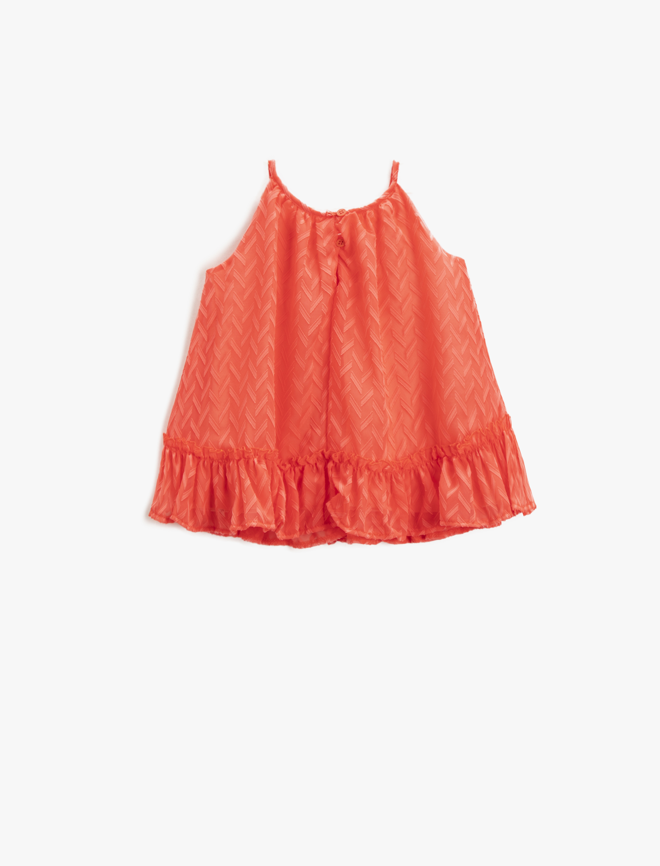  Kız Bebek Elbise Midi Halter Yaka Fırfırlı