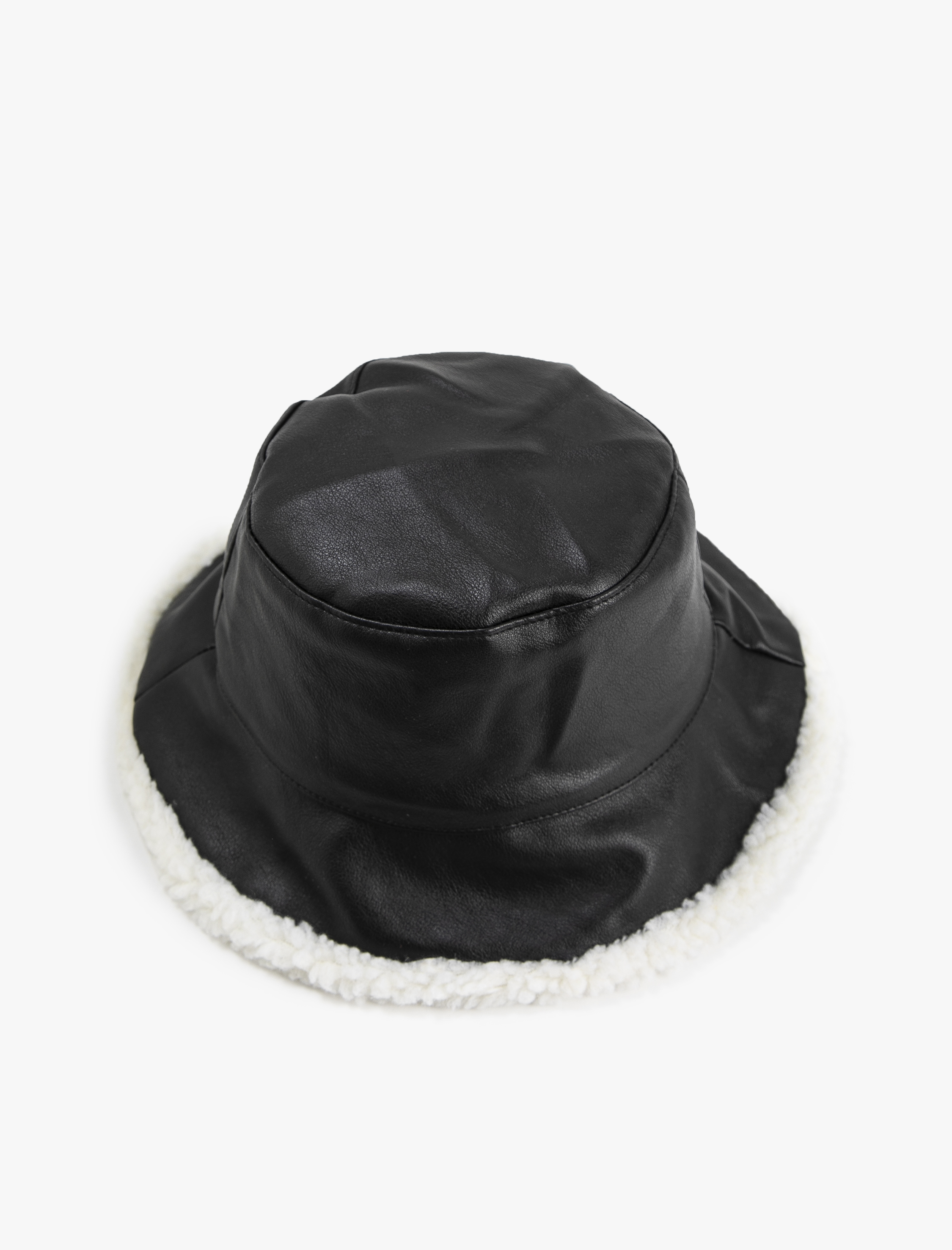  Kadın Bucket Şapka Suni Deri