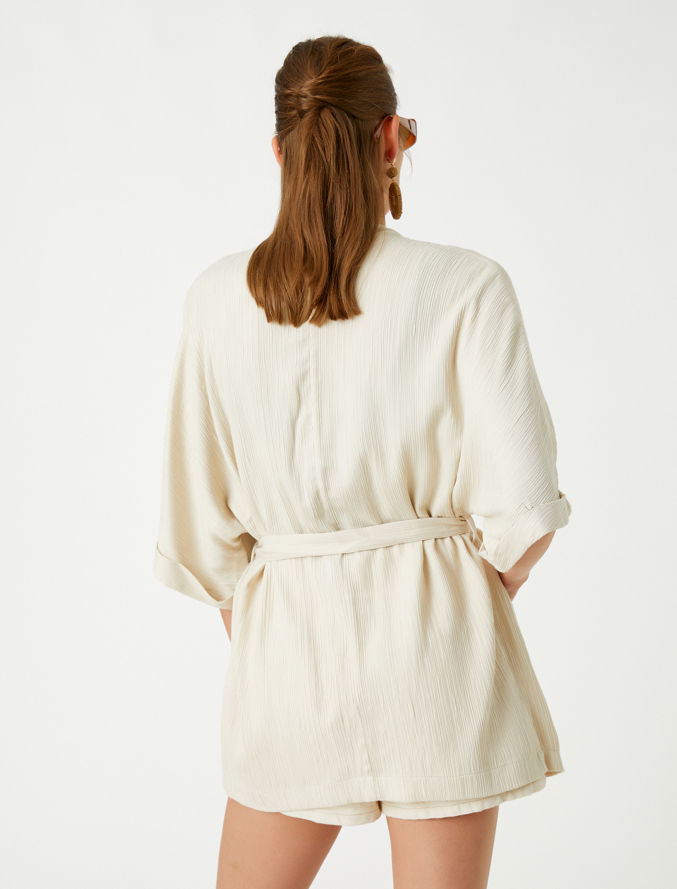   Kısa Kimono Kuşaklı