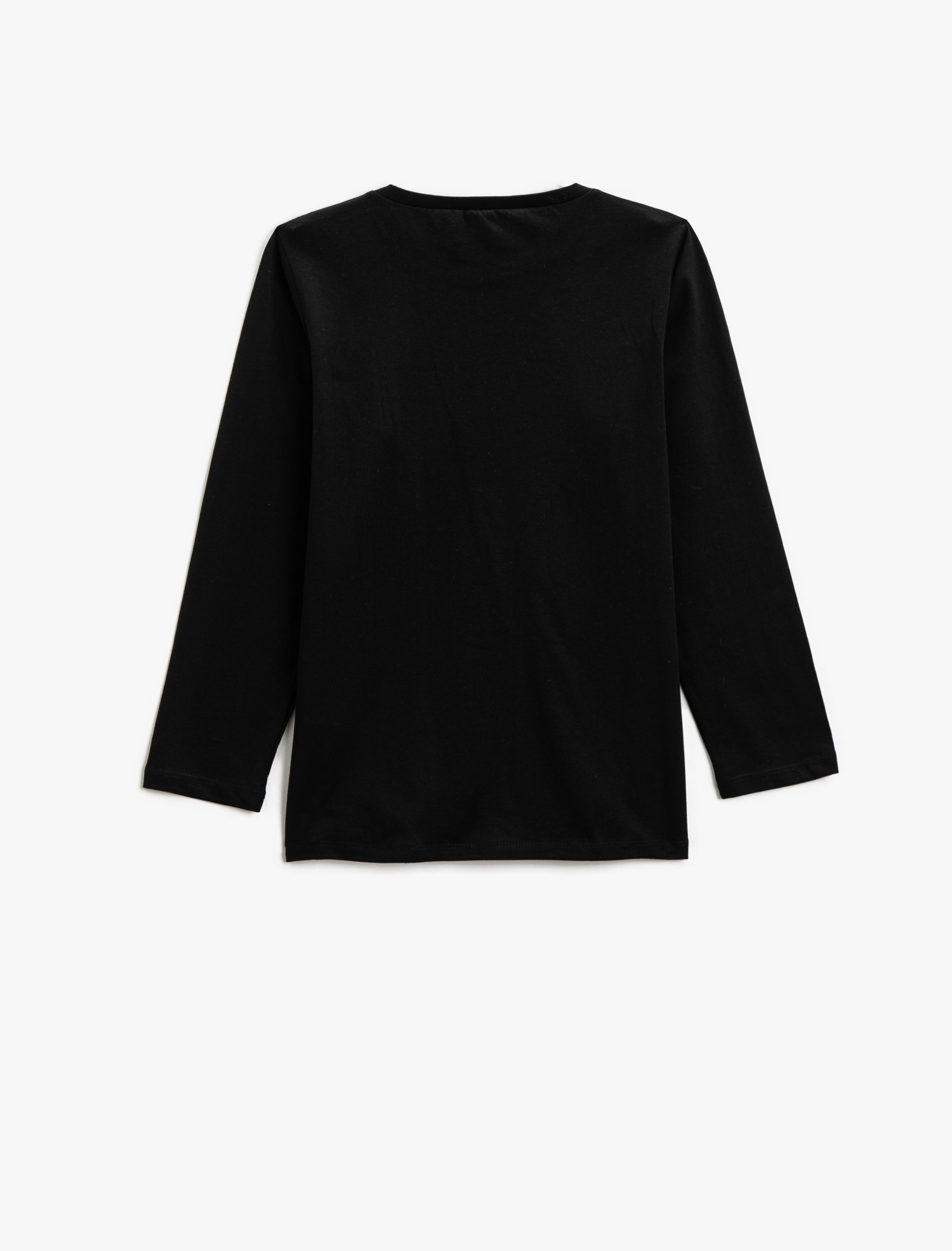  Erkek Çocuk Uzun Kollu Tişört Baskılı Bisiklet Yaka Pamuklu