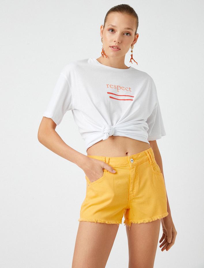  Koton X Şahika Ercümen - Cepli Kot Şort