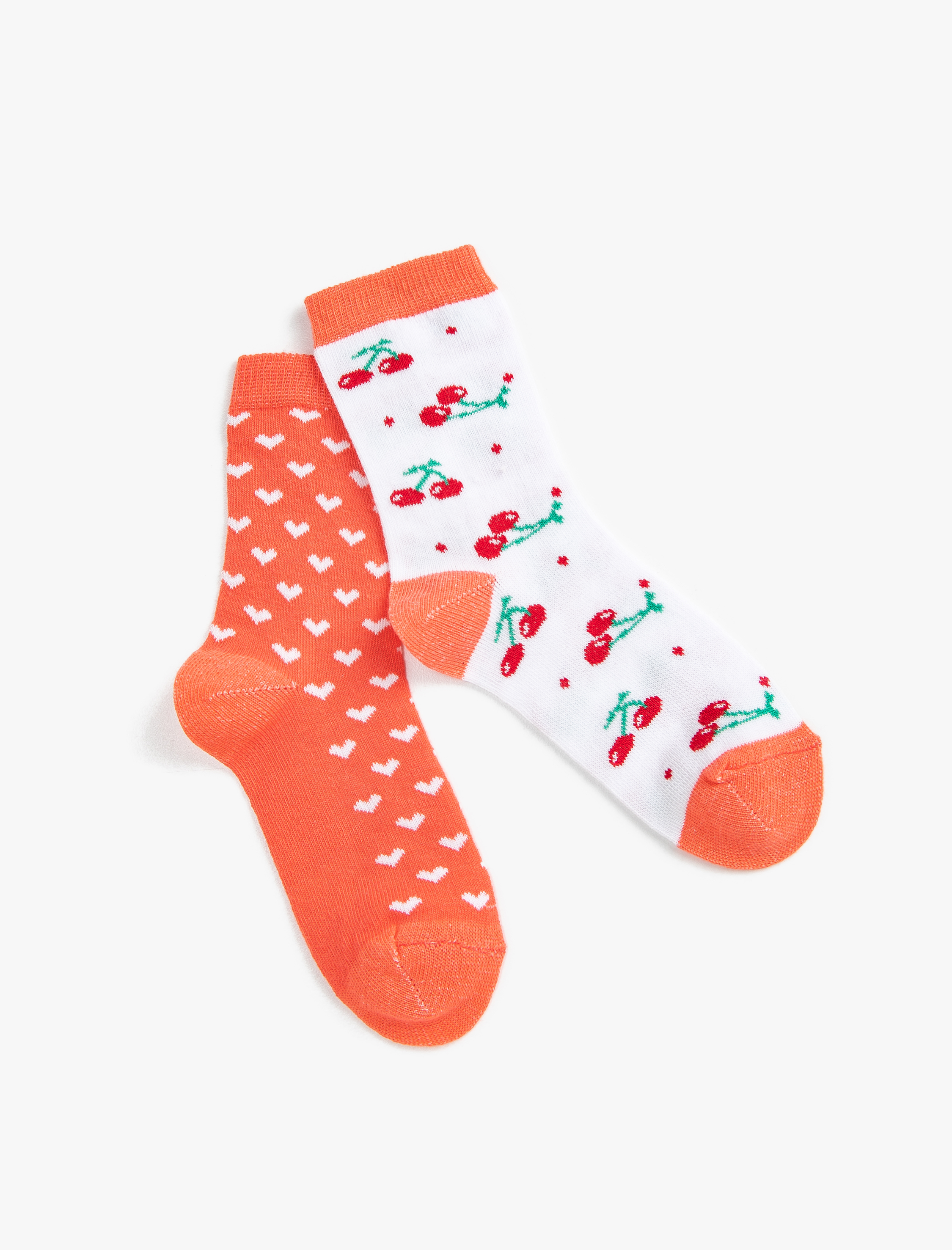 Kız Çocuk 2'li Baskılı Soket Çorap Seti
