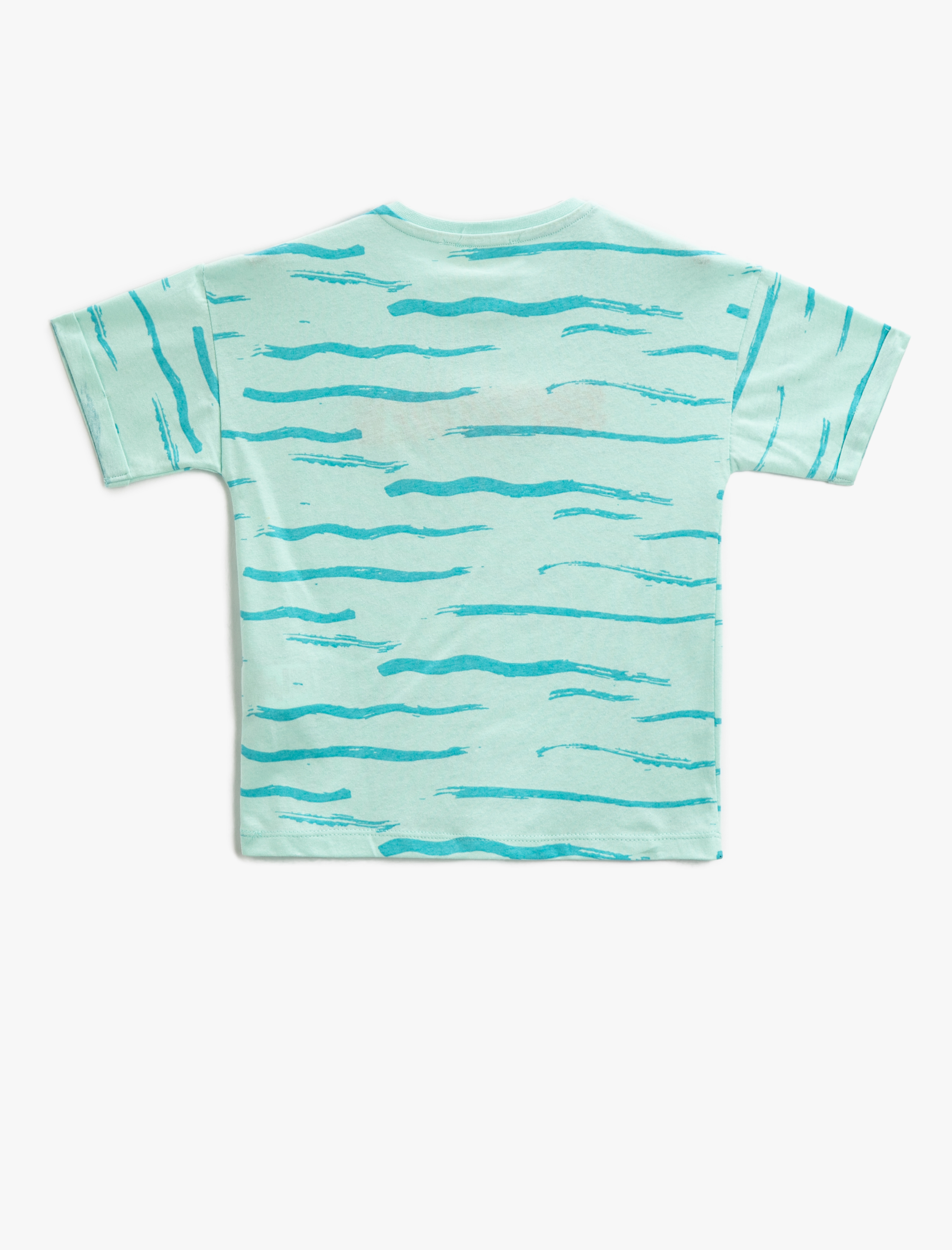  Erkek Çocuk Pamuklu Kısa Kollu Tişört Bisiklet Yaka