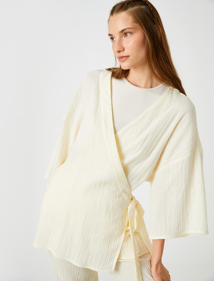  Yoga Sweatshirt Kısa Kollu Anvelop