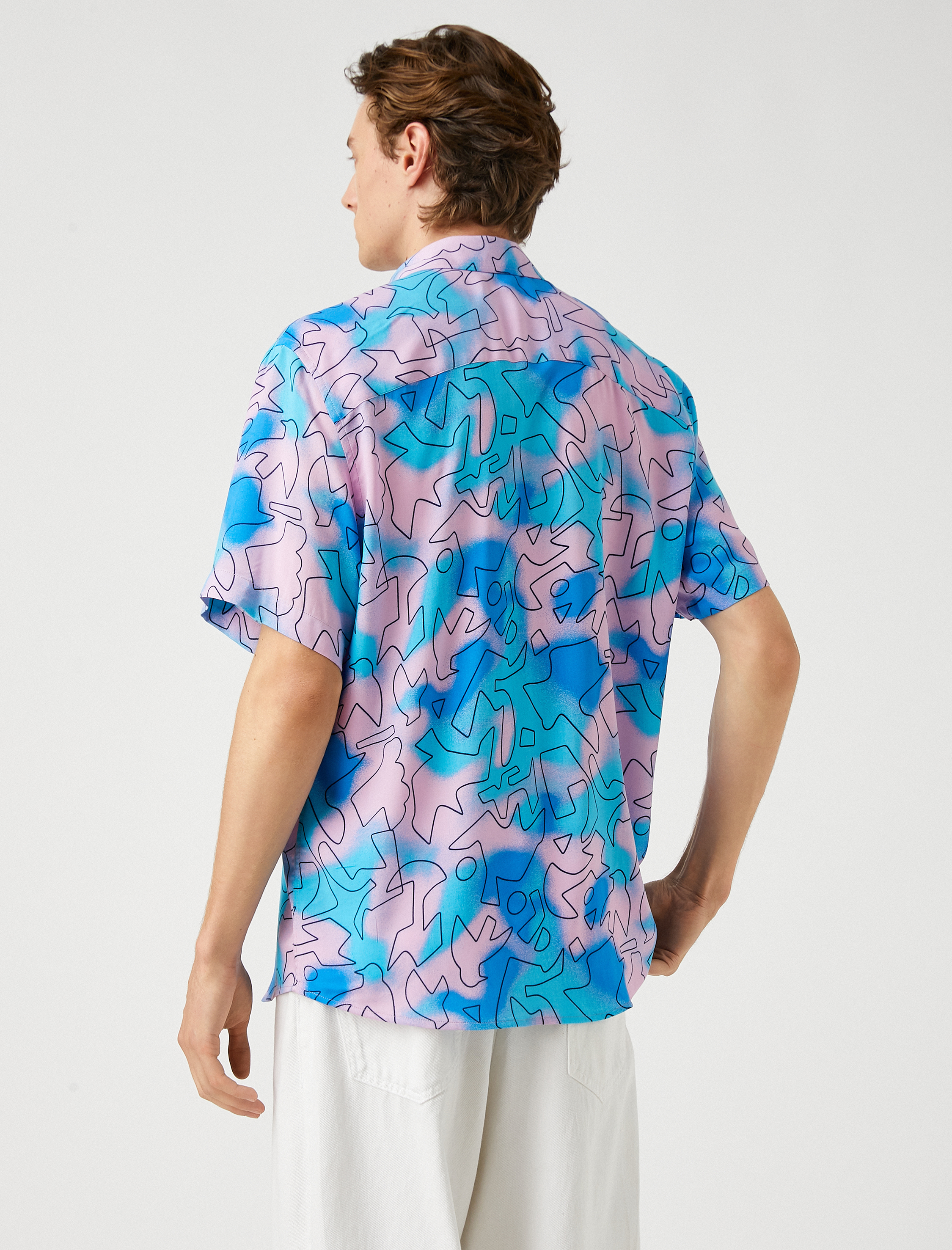   Desenli Kısa Kollu Gömlek