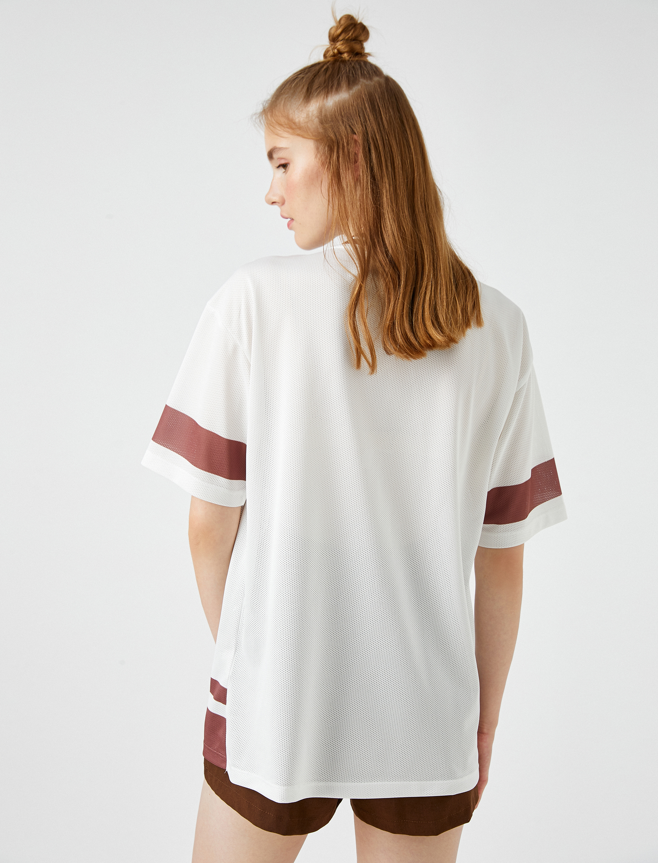   Spor Tişört Slogan Baskılı