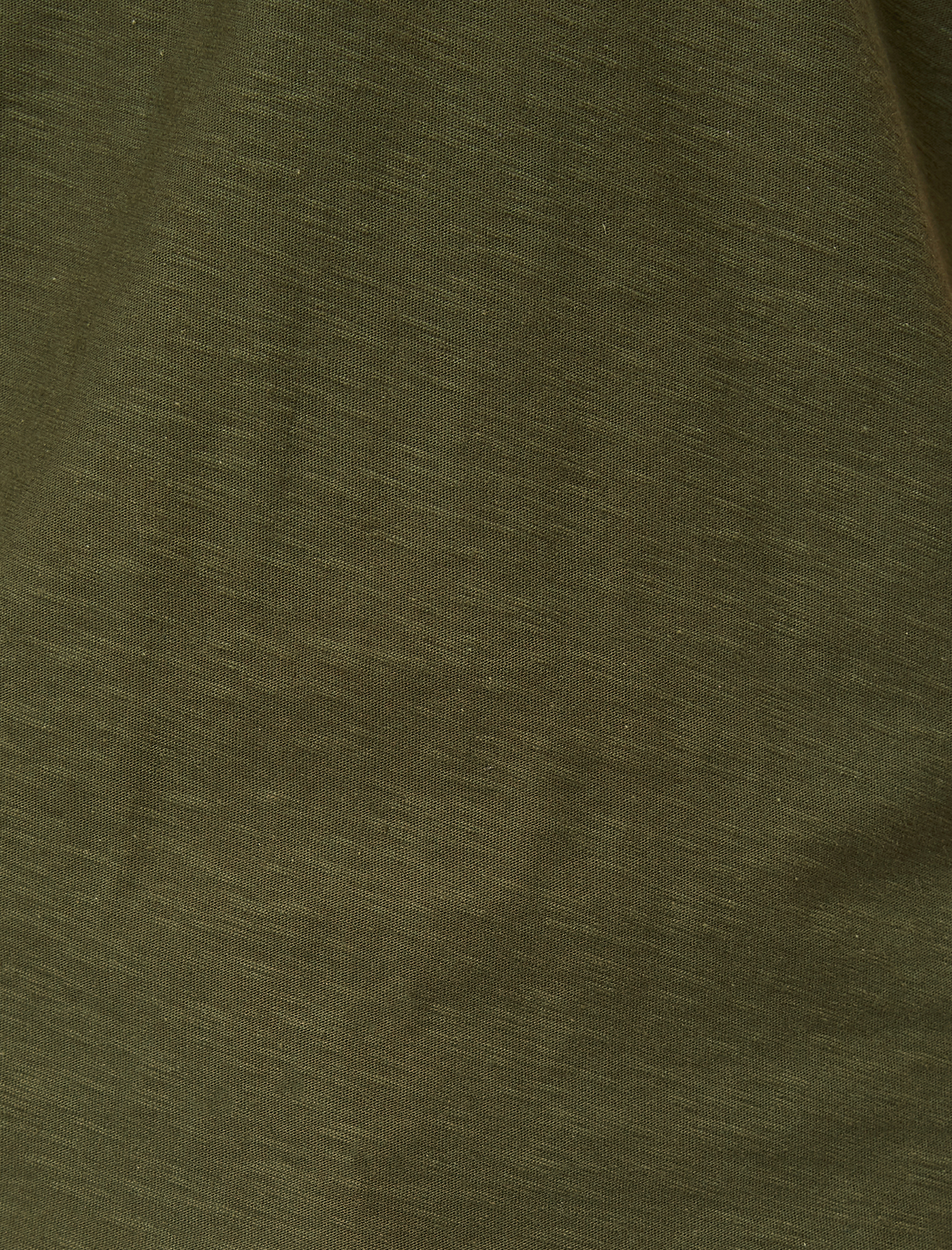 Bisiklet Yaka Cep Detaylı Flamlı Kumaş Dar Kesim Basic Tişört