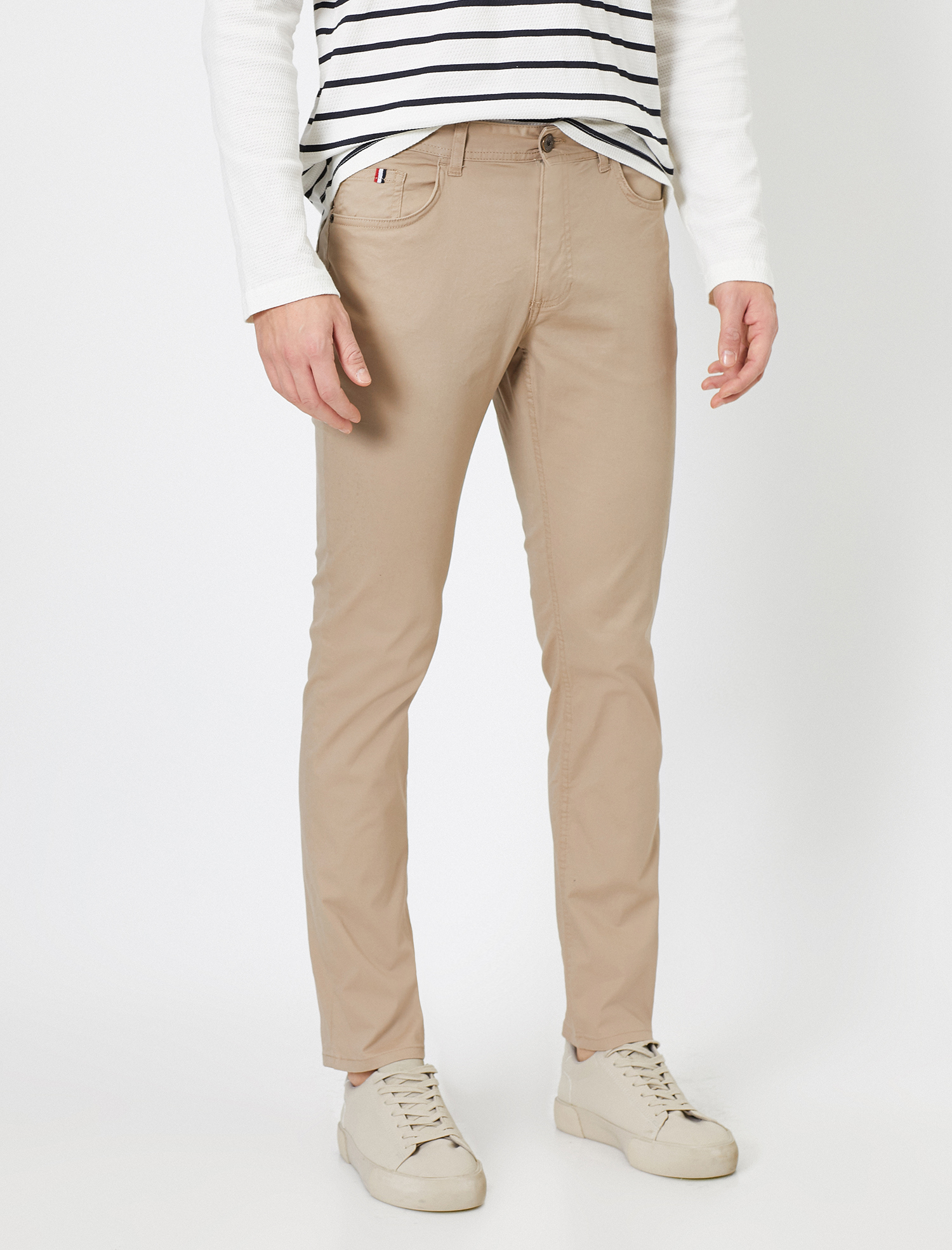 Koton Cep Detaylı Slim Fit Pantolon. 3