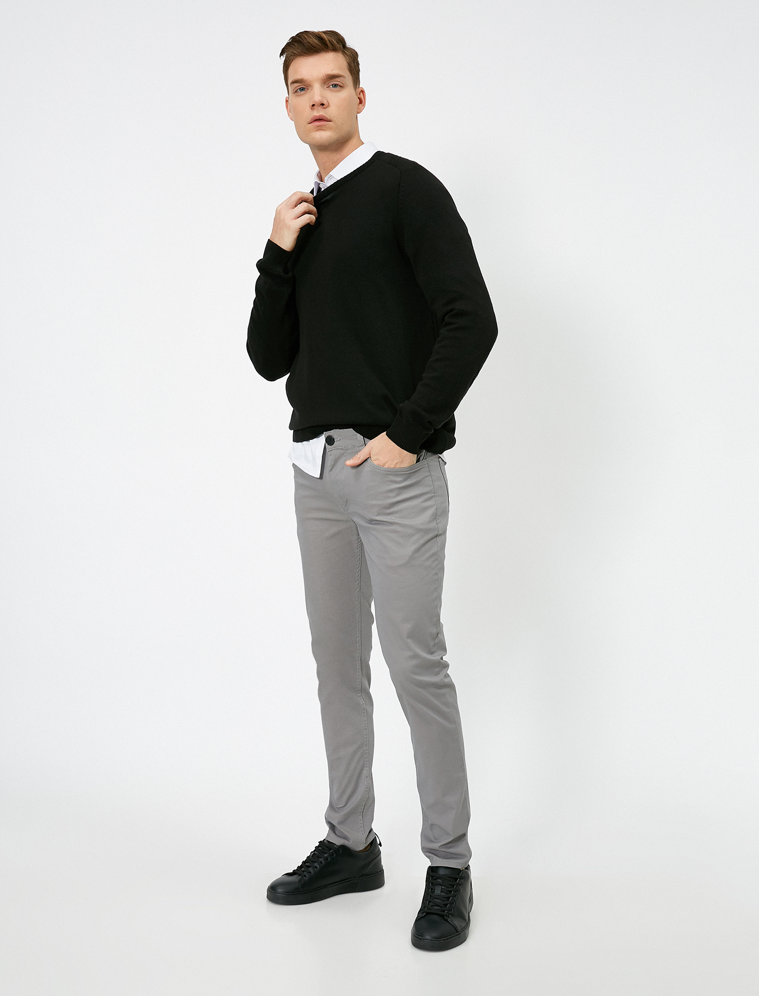   Cep Detaylı Slim Fit Pantolon