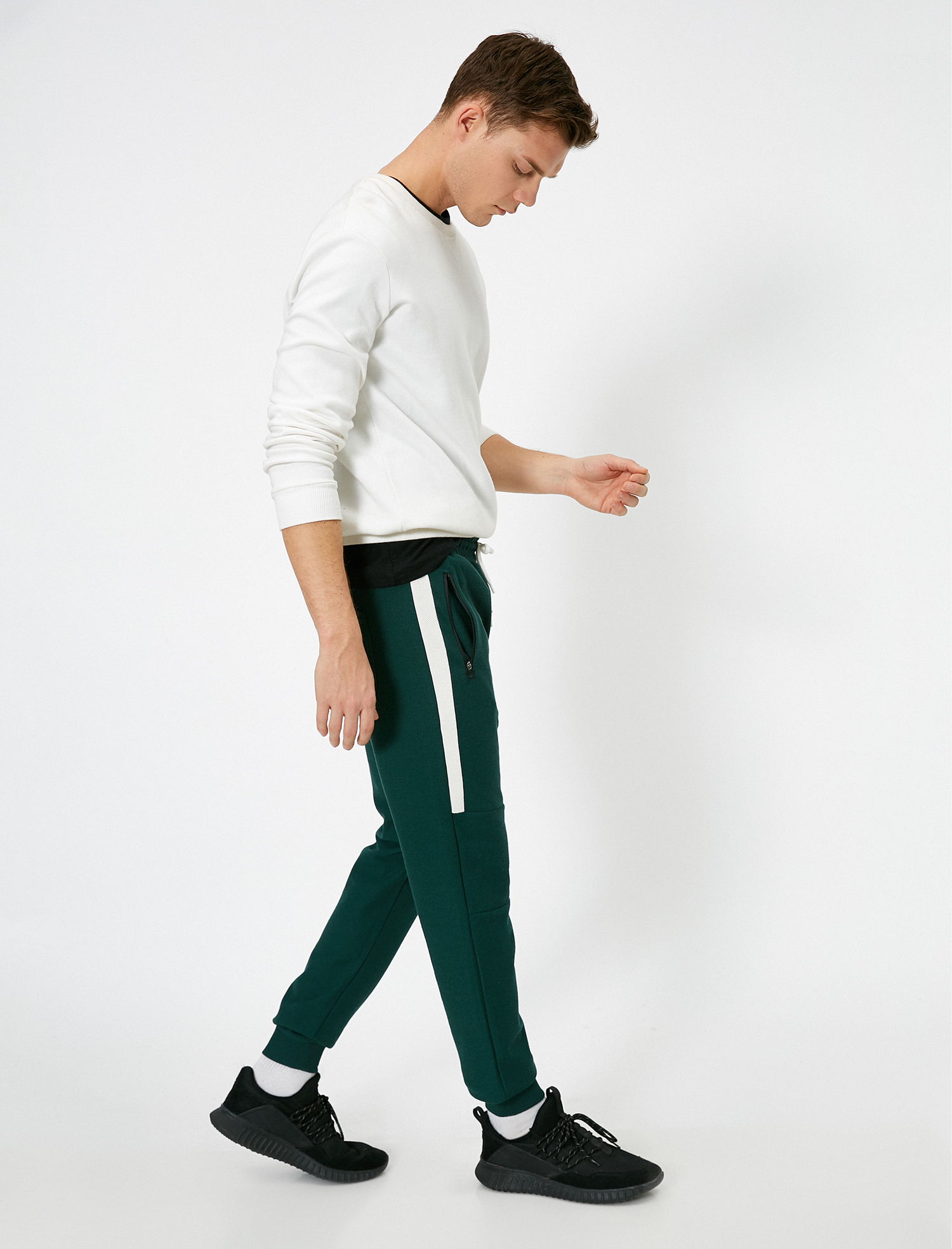   Şeritli Baskılı Jogger Eşofman Altı