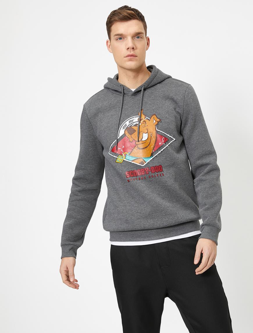  Scooby Doo Lisanslı Baskılı Kapüşonlu Sweatshirt