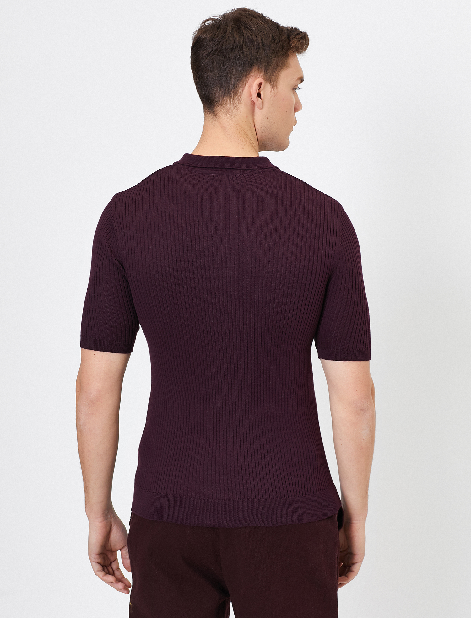 Polo Yaka Slim Fit Pamuklu Triko Kazak