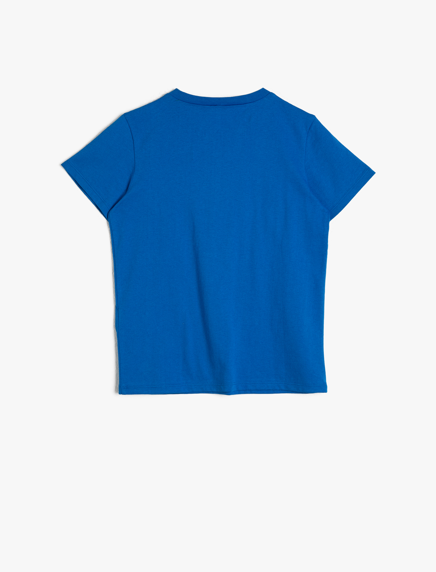  Erkek Çocuk Baskılı Pamuklu Kısa Kollu Bisiklet Yaka Tişört