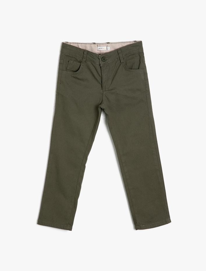 Erkek Çocuk 5 Cep Pamuk Gabardin Basic Pantalon