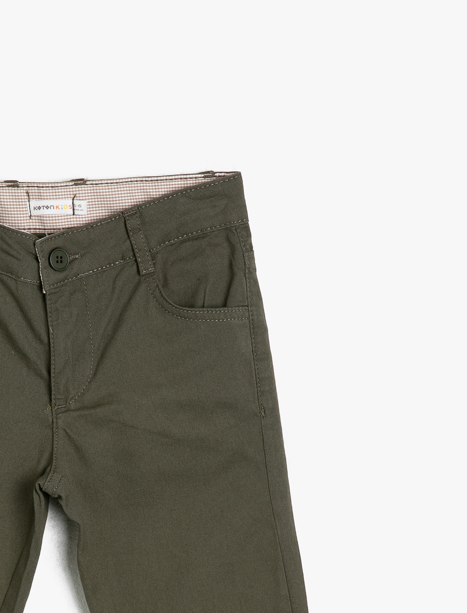  Erkek Çocuk 5 Cep Pamuk Gabardin Basic Pantalon