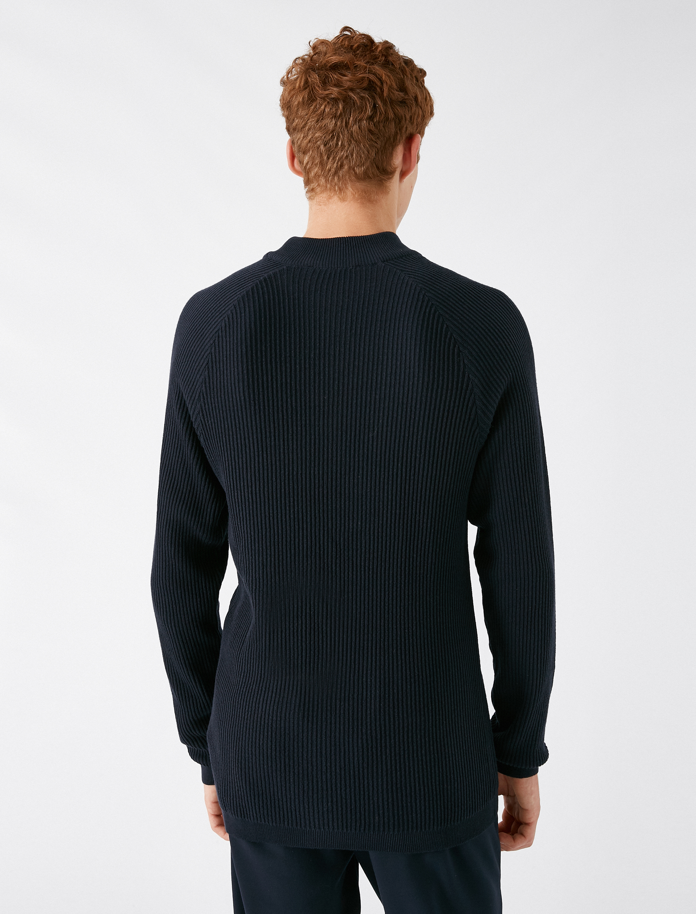   Yarım Balıkçı Yaka Uzun Kollu Triko Kazak