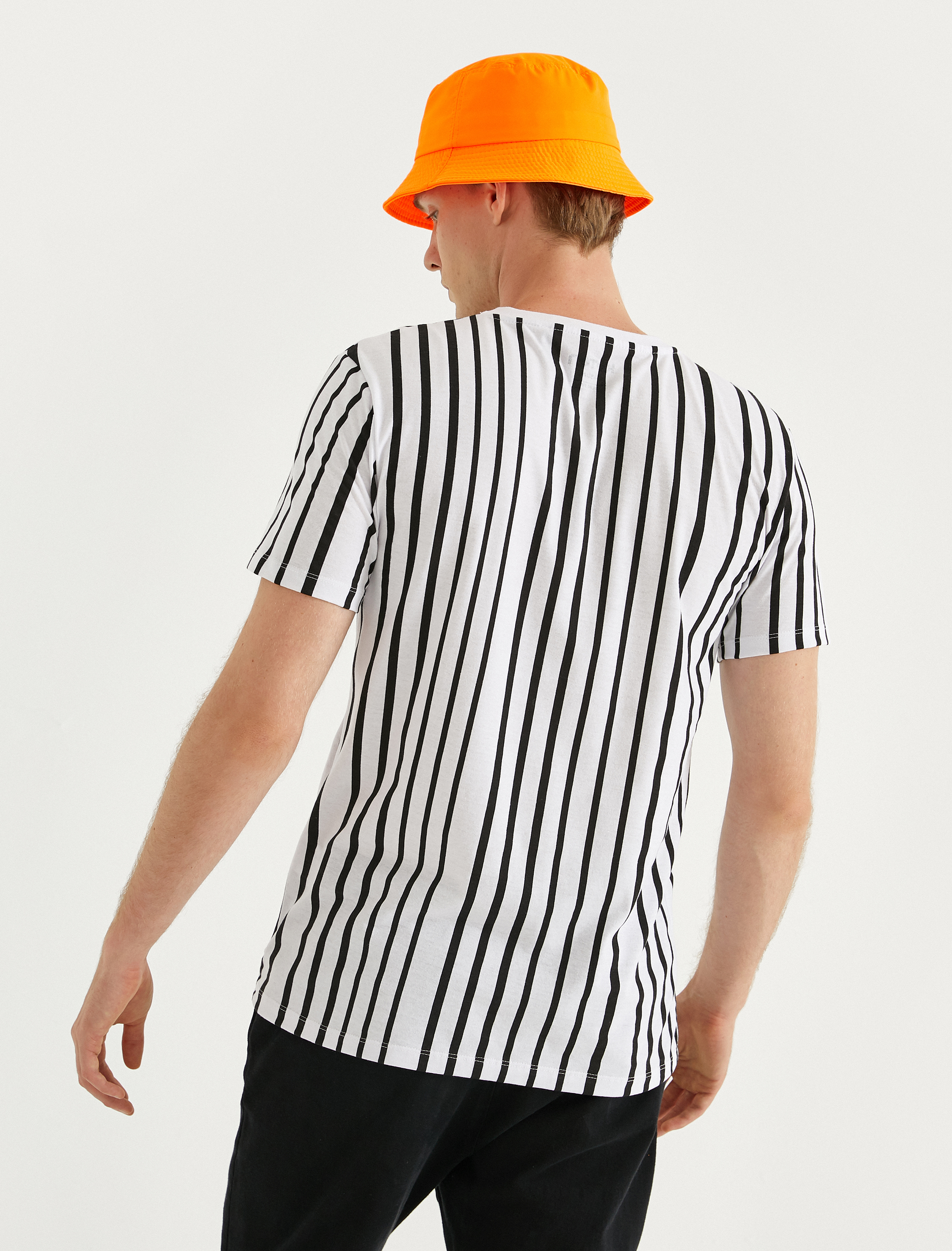   Çizgili Basic Tişört