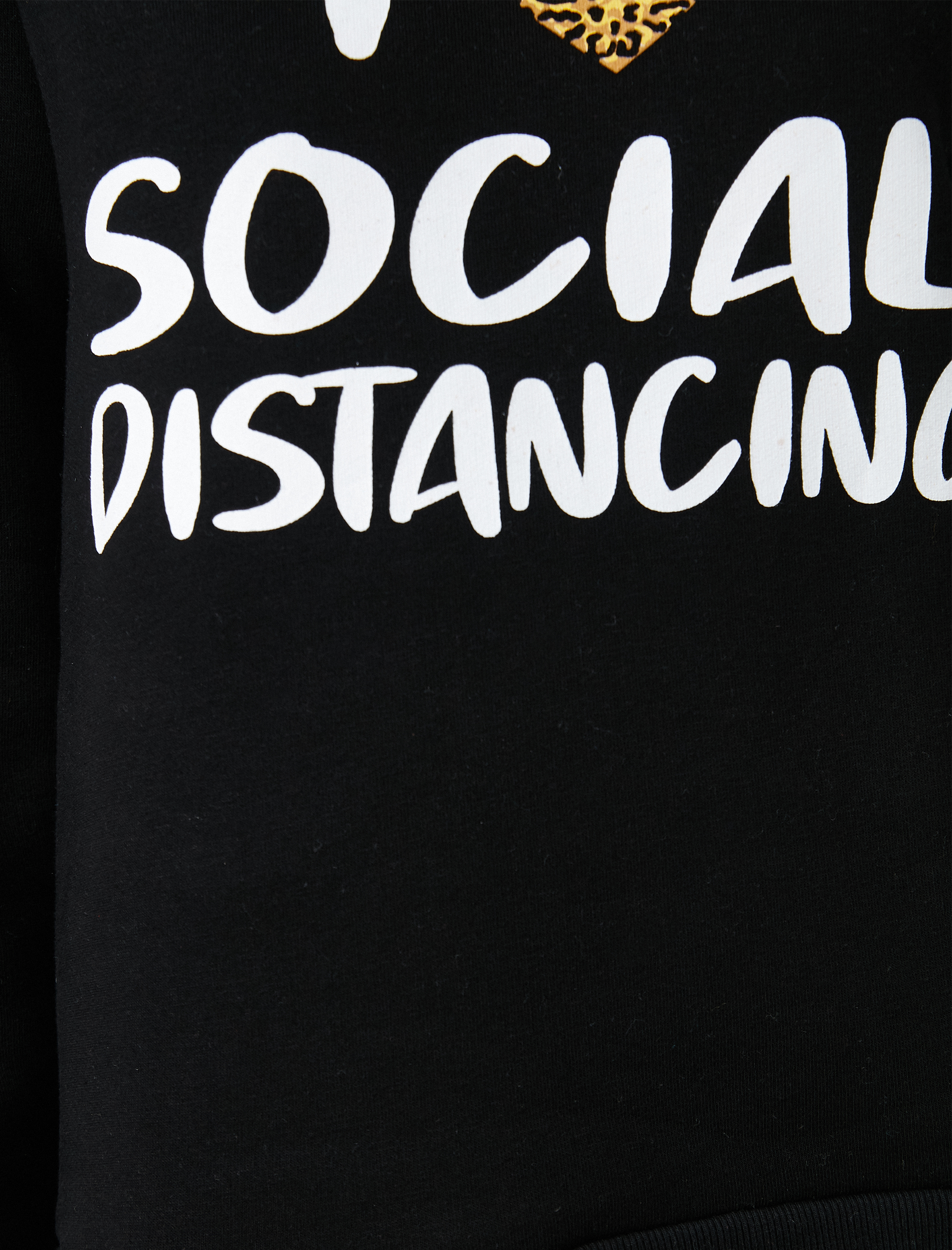   Bisiklet Yaka Yazılı Baskılı Sweatshirt