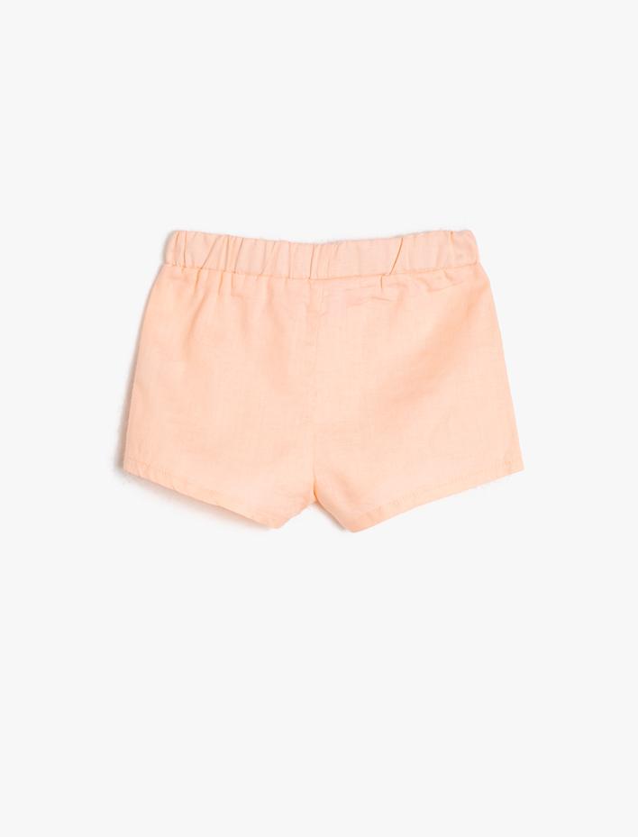 Kız Bebek Fırfır Detaylı Şort