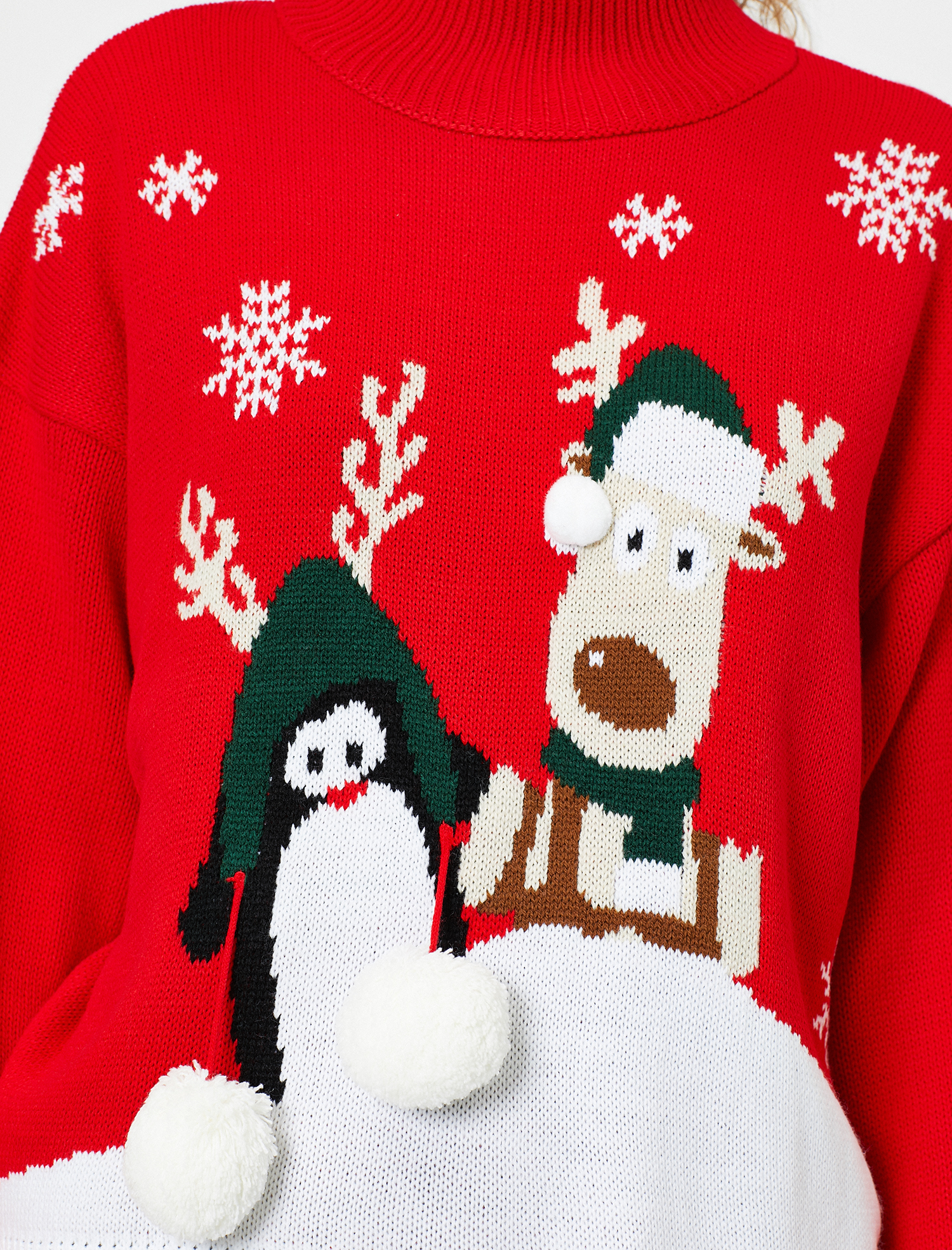   Yilbasi Temali Triko Kazak