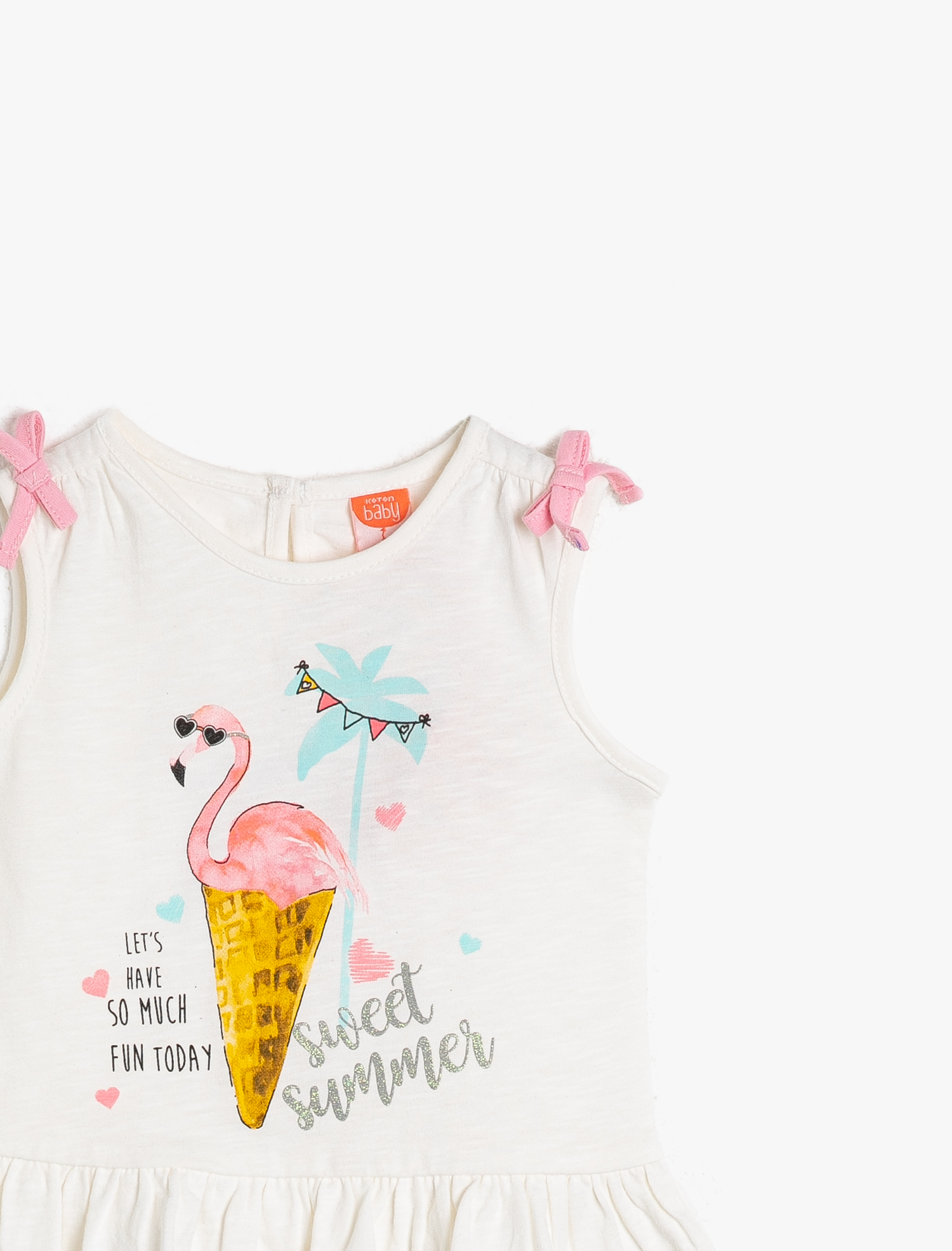  Kız Bebek Yazılı Baskılı Atlet