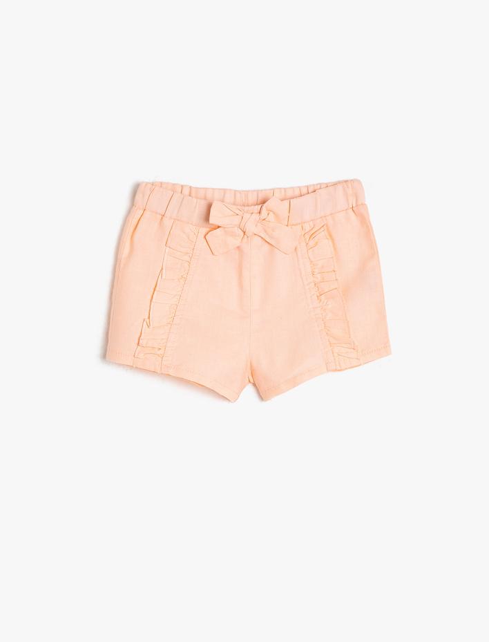 Kız Bebek Fırfır Detaylı Şort