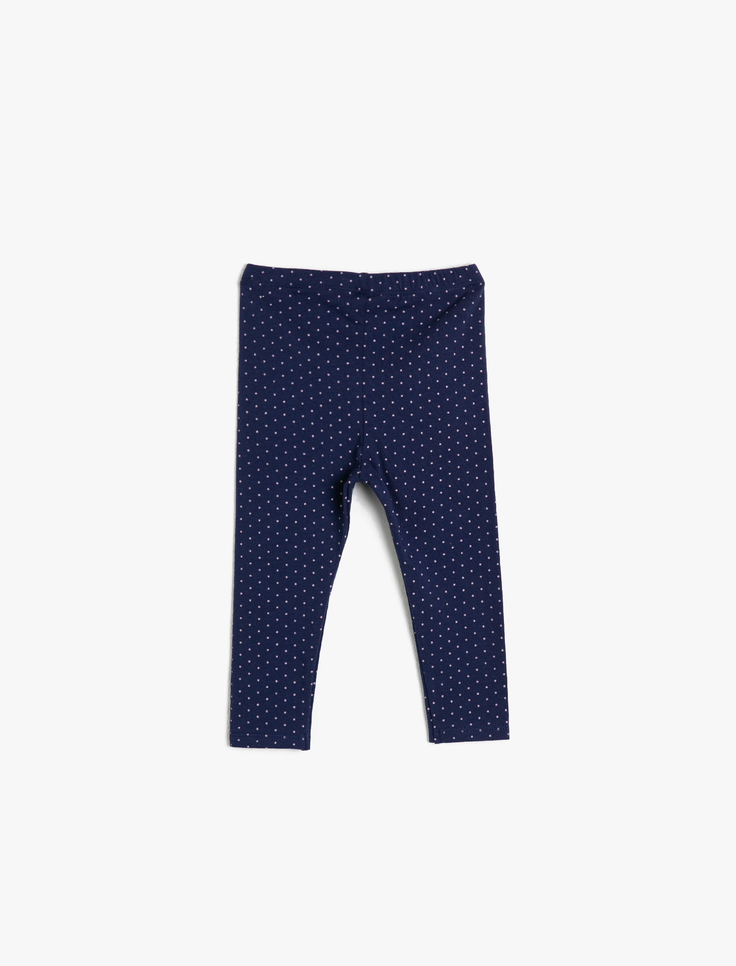 Kız Bebek Esnek Yumuşak Örme Kumaştan Baskılı Uzun Boy Tayt