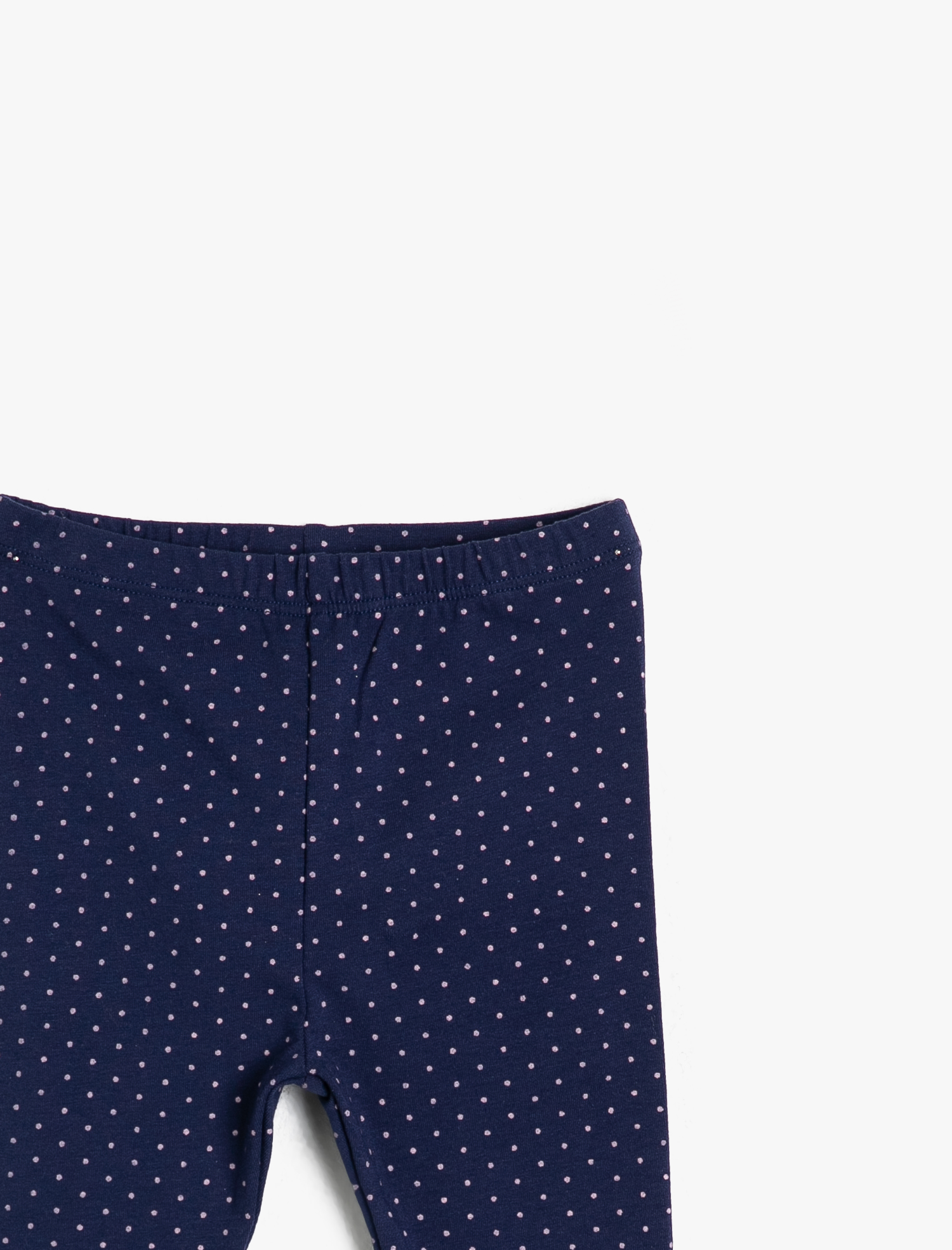 Kız Bebek Esnek Yumuşak Örme Kumaştan Baskılı Uzun Boy Tayt