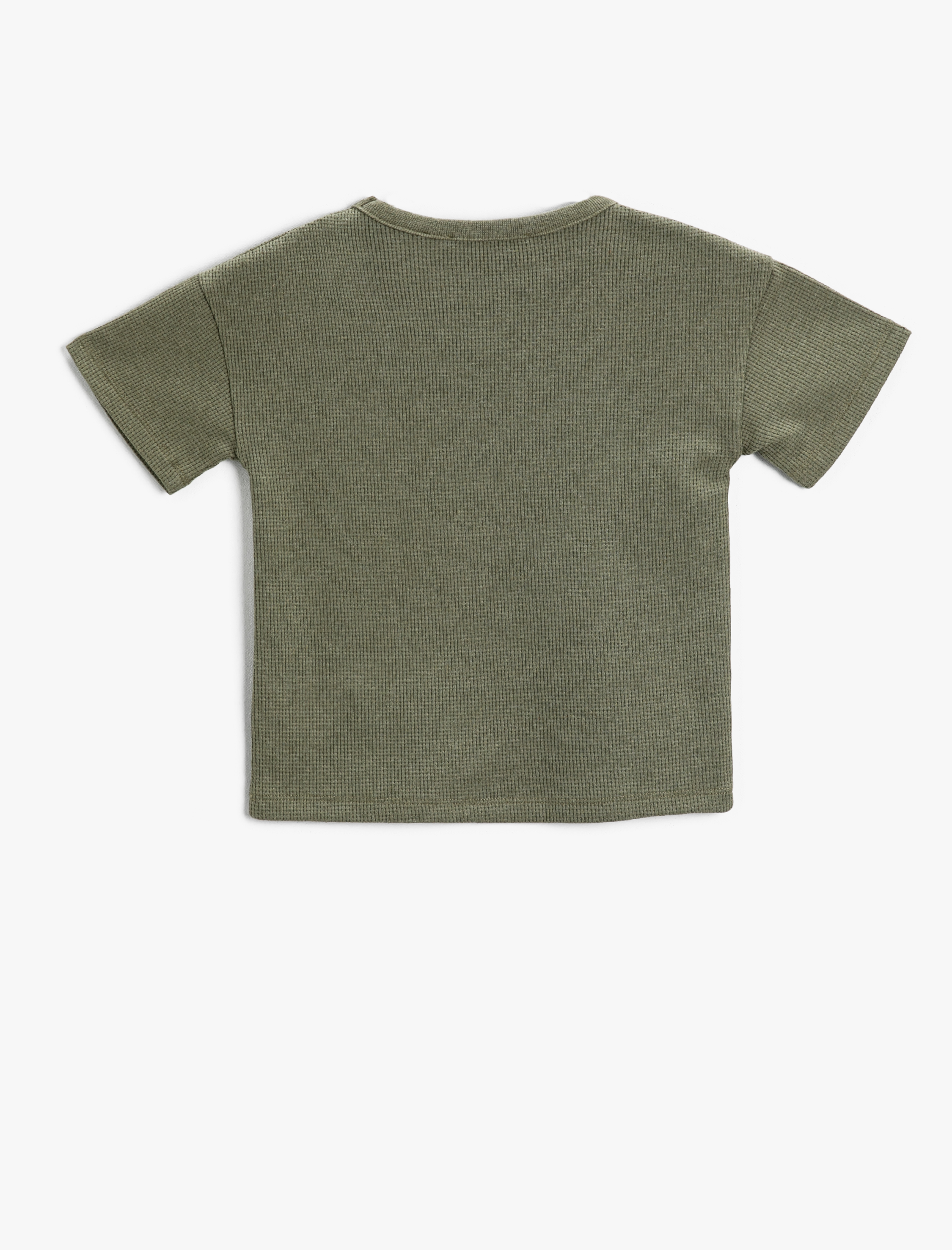  Erkek Çocuk Dokulu Baskılı Kısa Kollu Tişört