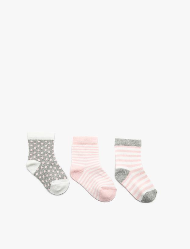 Messy Tentative name education Beyaz Kız Bebek Çoklu Soket Çorap Seti 0YMG82219AA | Koton