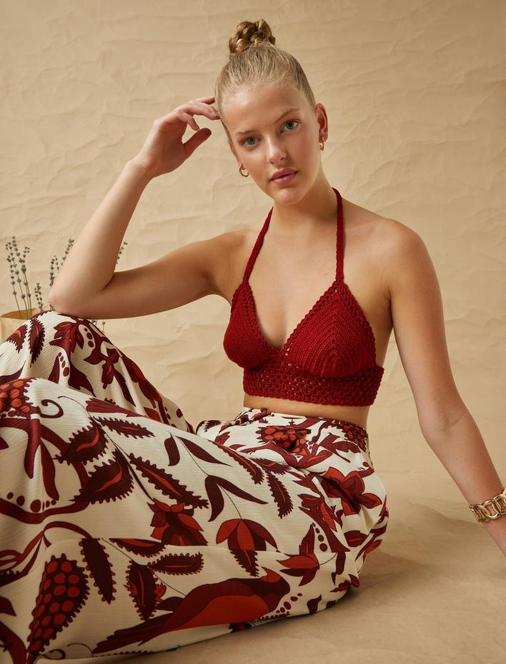  Üçgen Büstiyer Kroşe Örgü