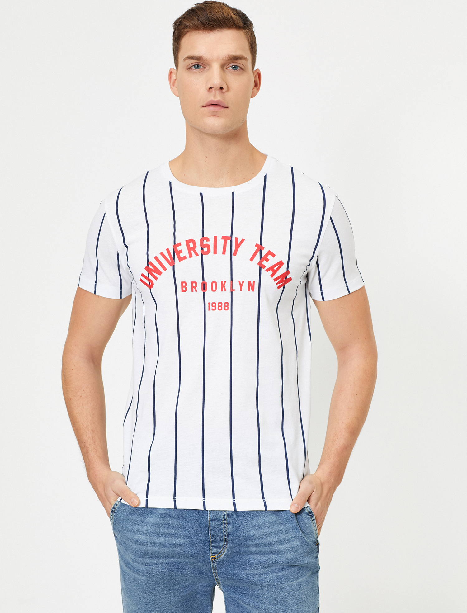   Baskılı Tişört Kısa Kollu