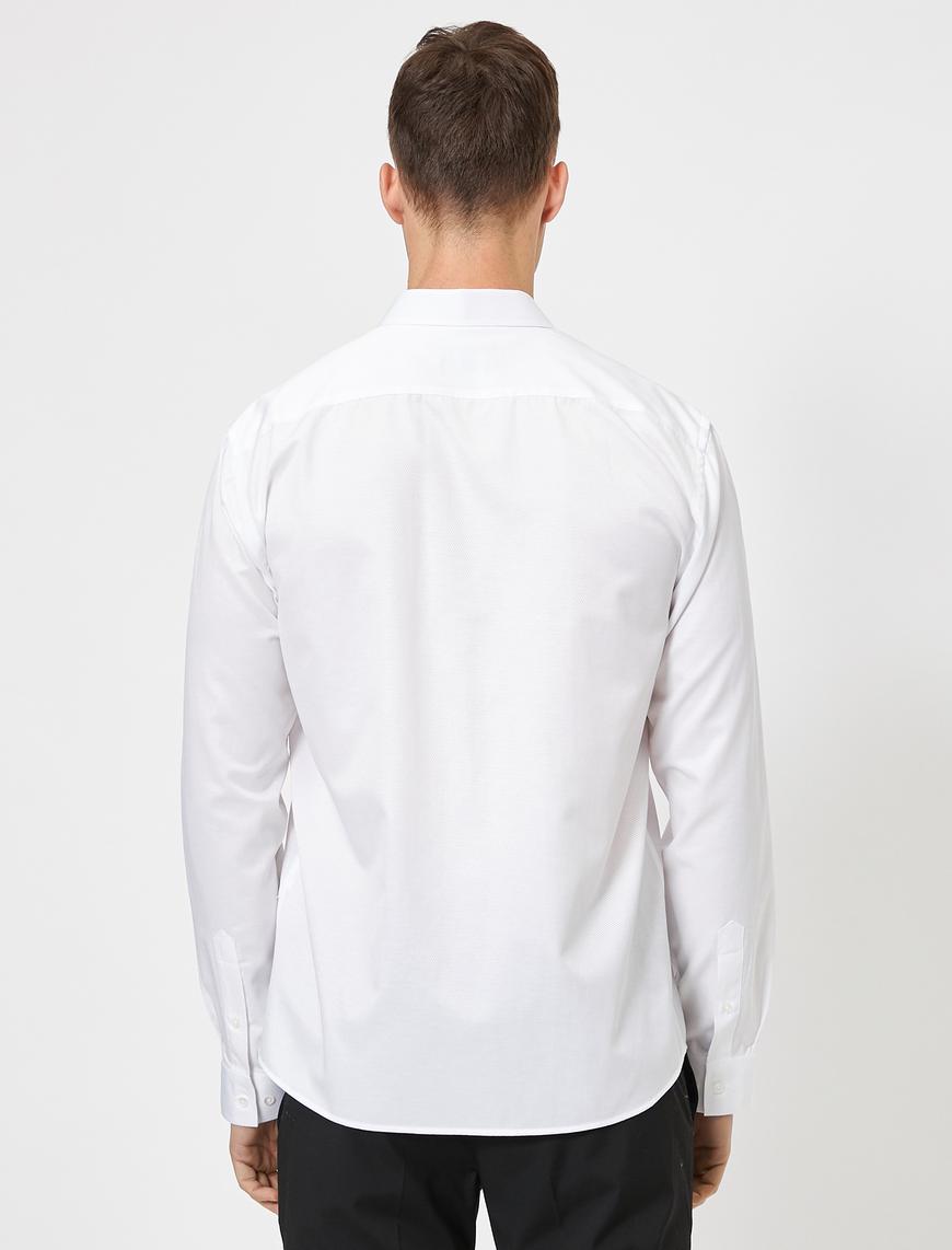   Klasik Yaka Uzun Kollu Slim Fit Smart Gömlek