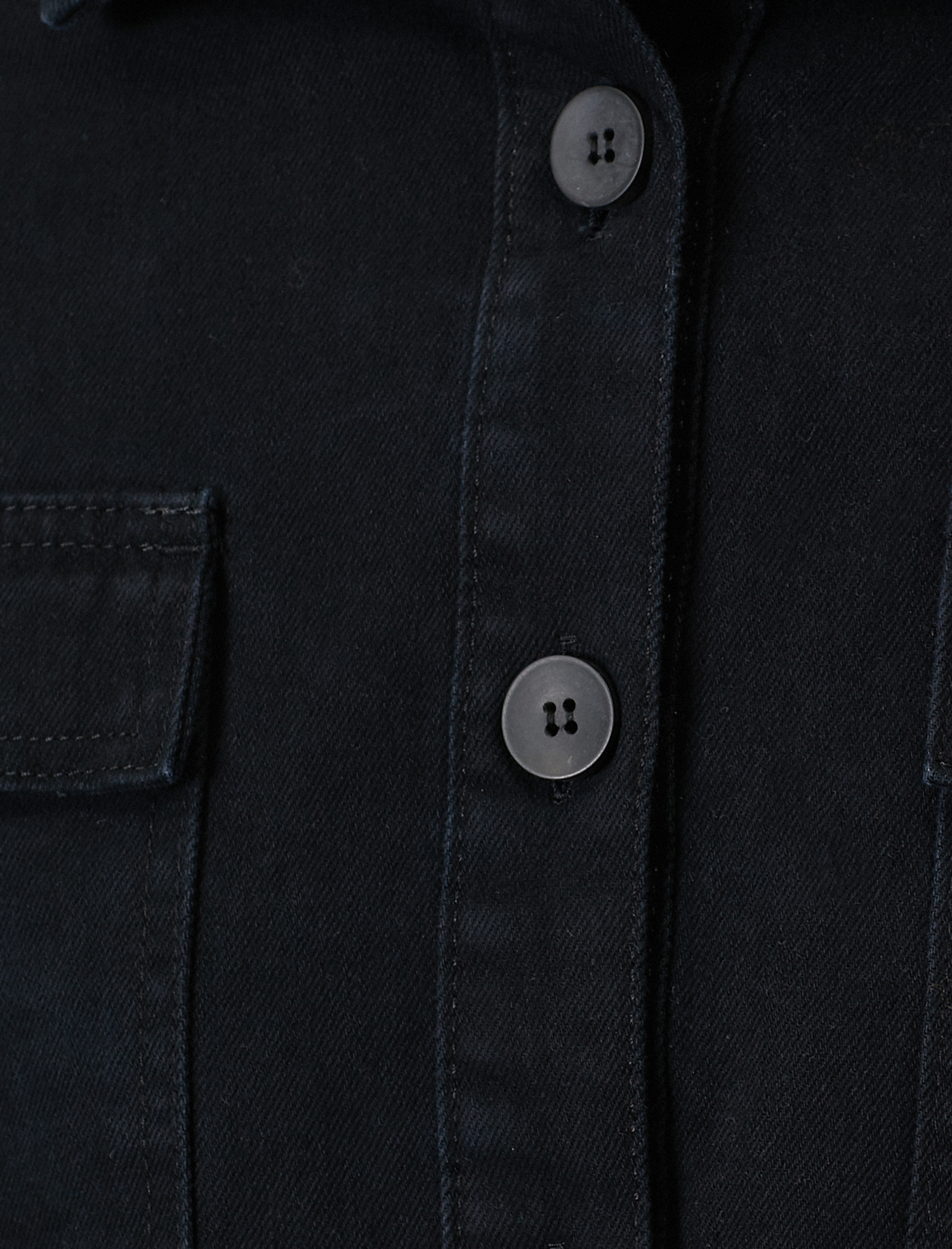   Cep Detaylı Jean Gömlek