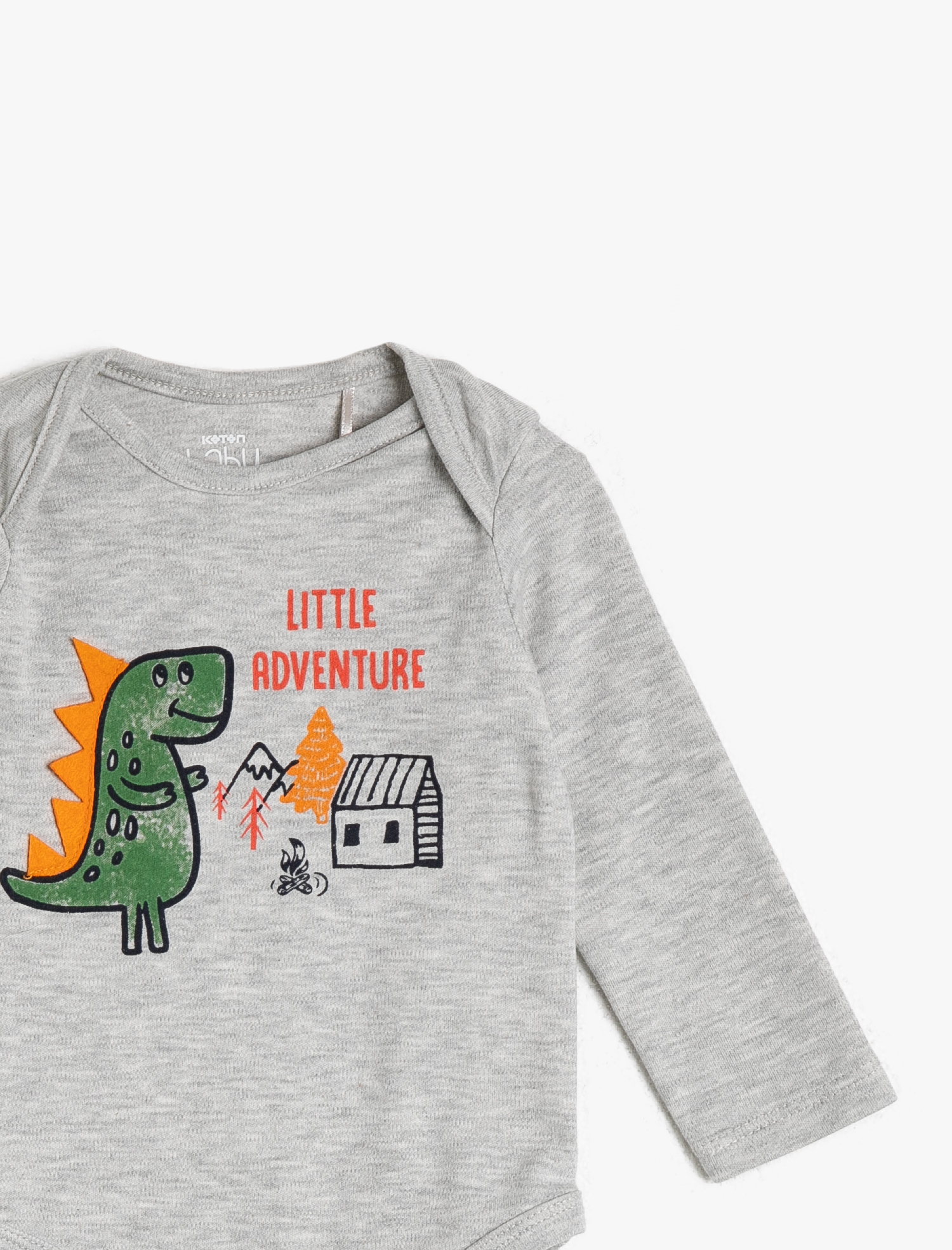  Erkek Bebek Yazılı Baskılı Çıtçıtlı Body