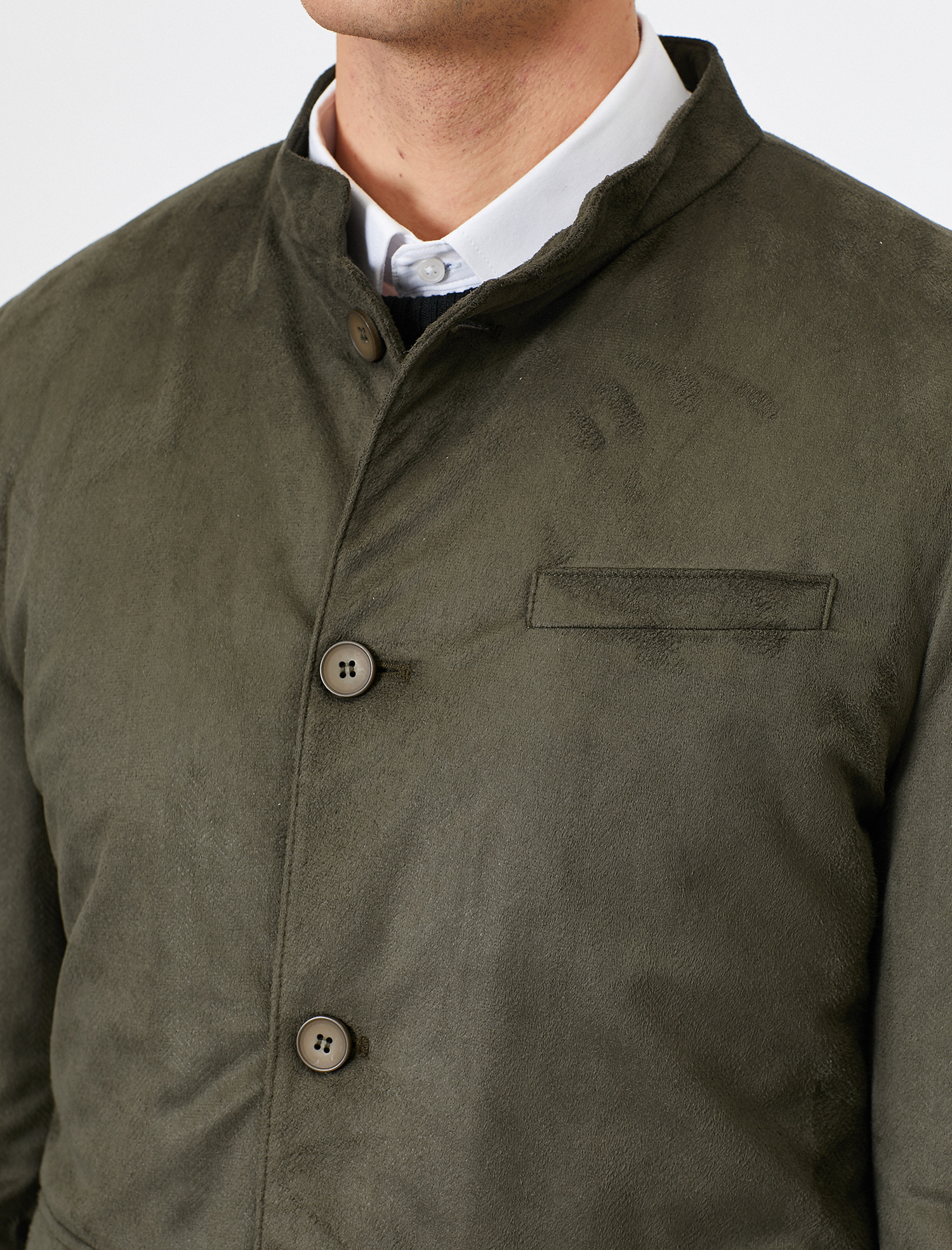   Süet Görünümlü Ceket