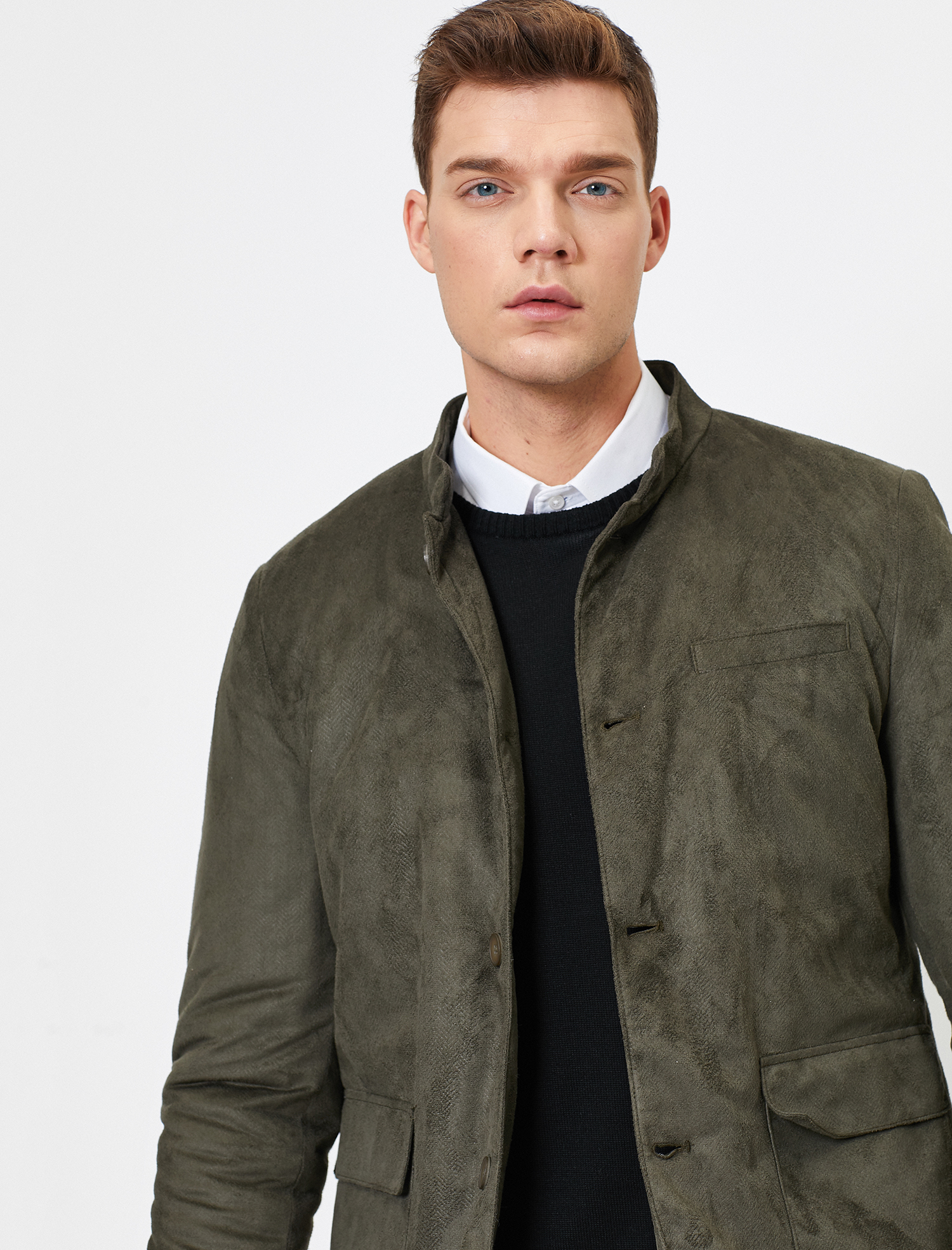   Süet Görünümlü Ceket