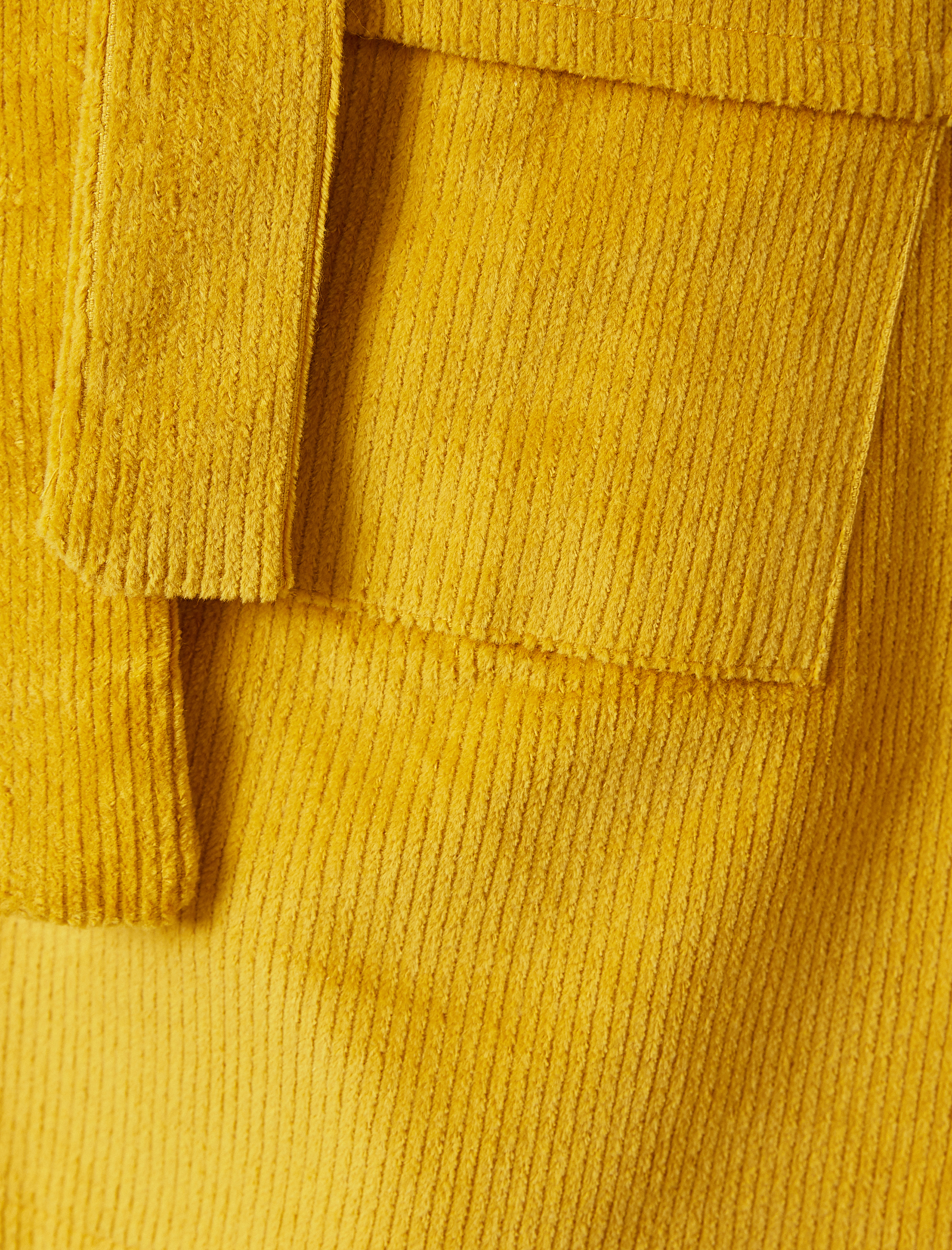   Fitilli Kadife Kemerli Cep Detaylı Mini Etek