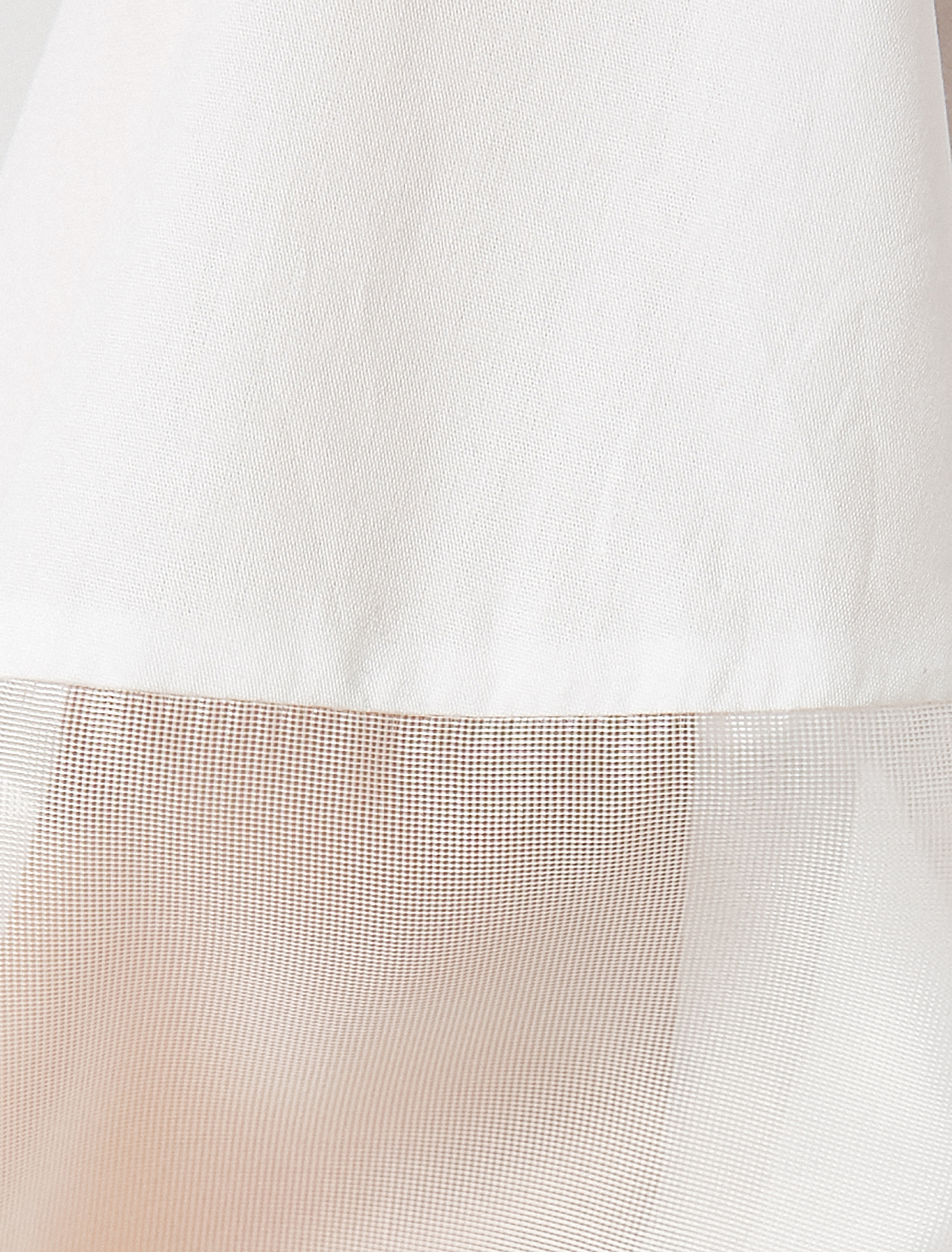   Poplin Bluz Tül Detaylı