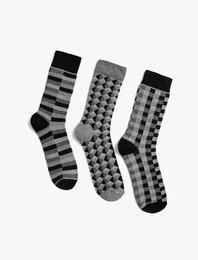 Desenli Çorap Seti Çoklu