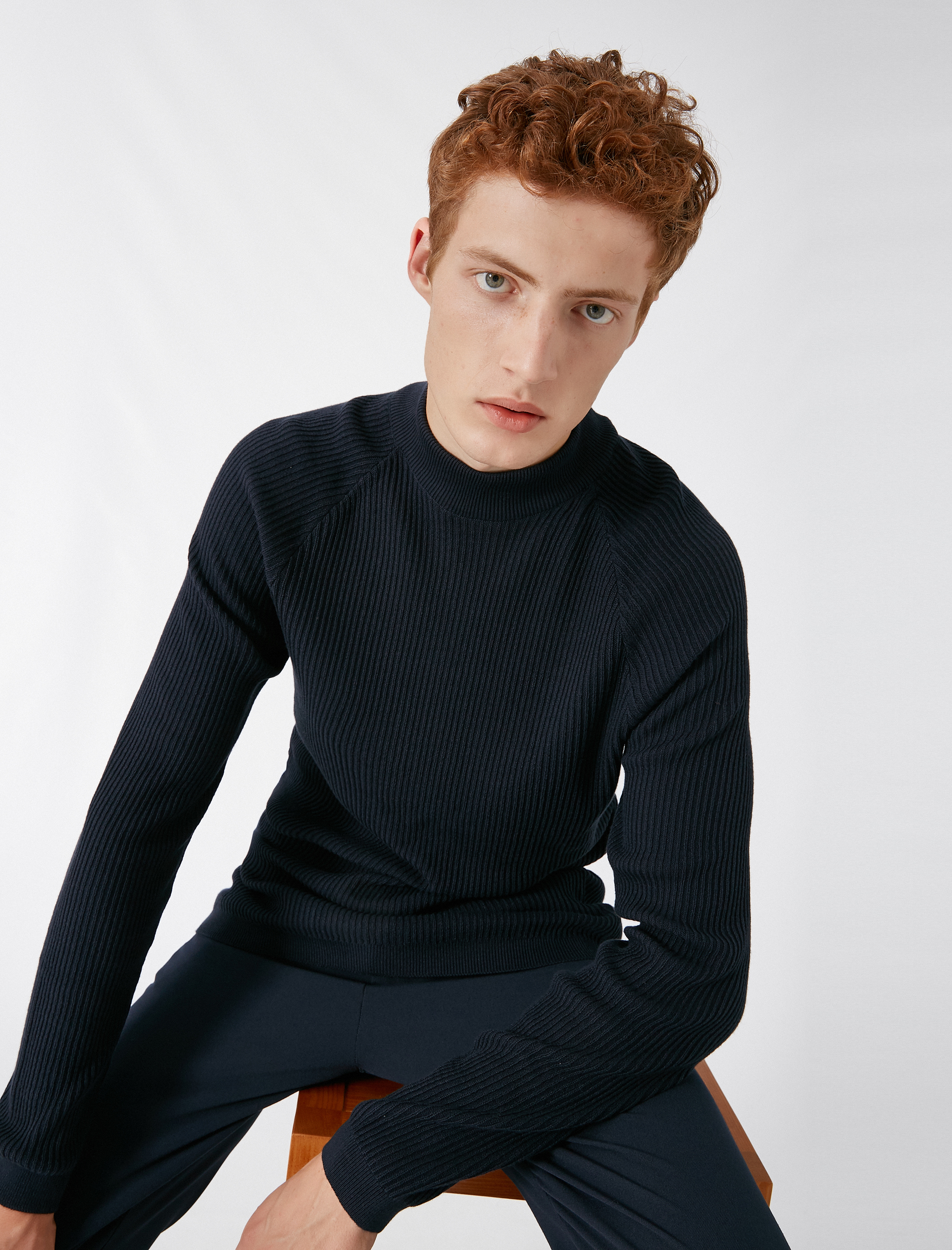   Yarım Balıkçı Yaka Uzun Kollu Triko Kazak