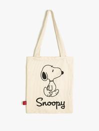Snoopy Lisanslı Bez Çanta