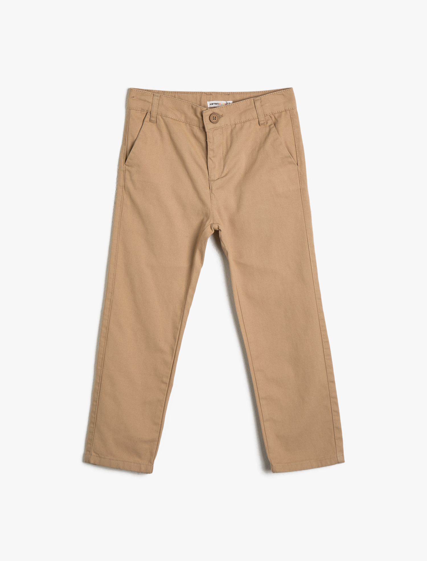  Erkek Çocuk Basic Chino Kesim Pamuklu Pantolon