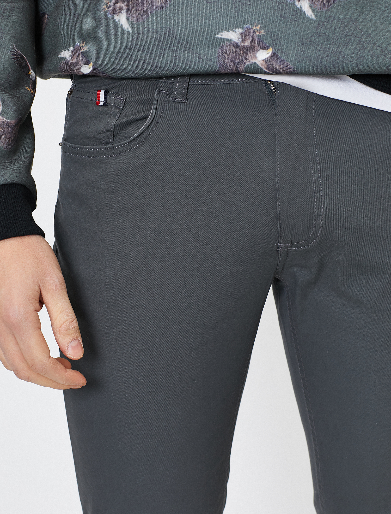   Cep Detaylı Slim Fit Pantolon