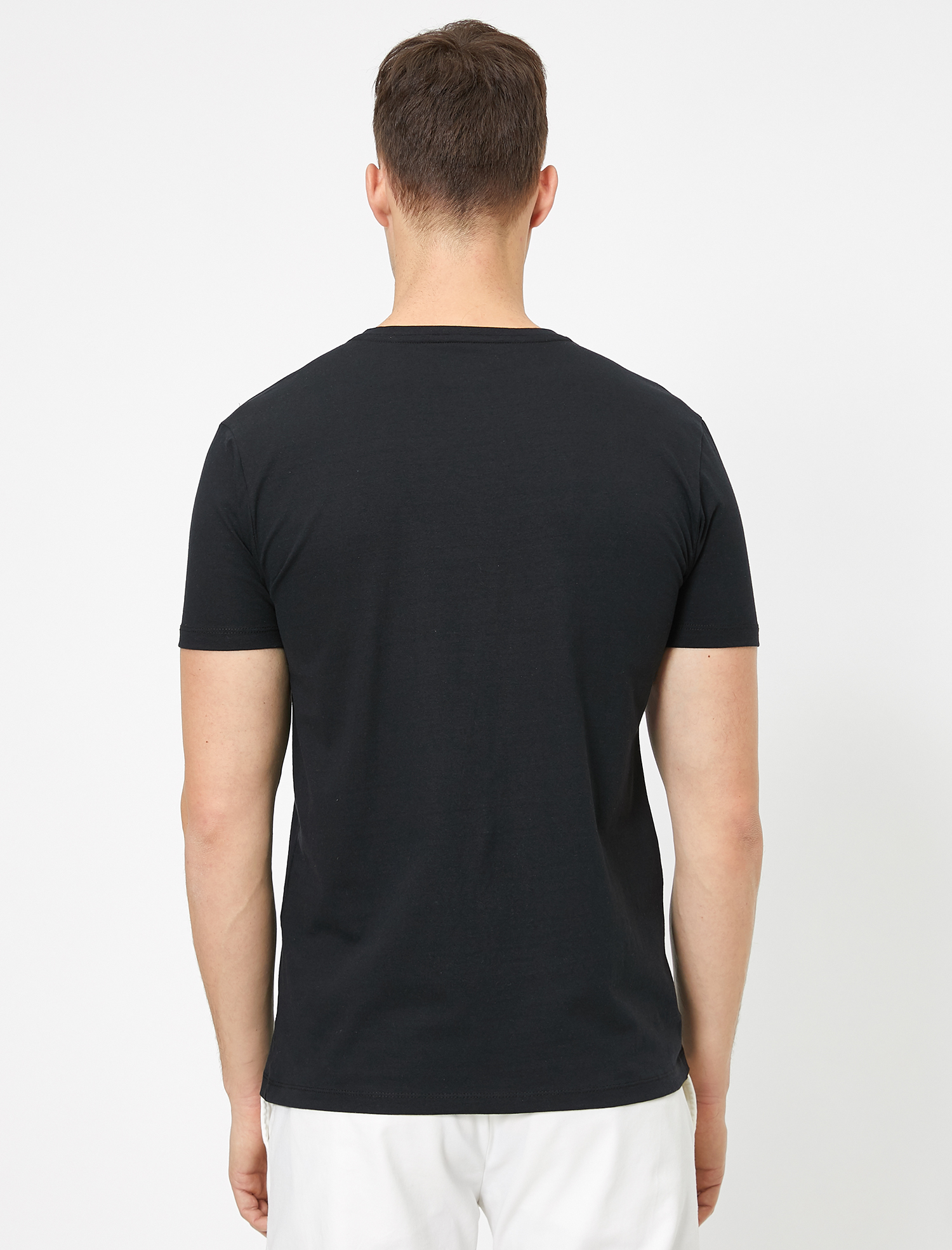   Bisiklet Yaka Dar Kesim Tişört