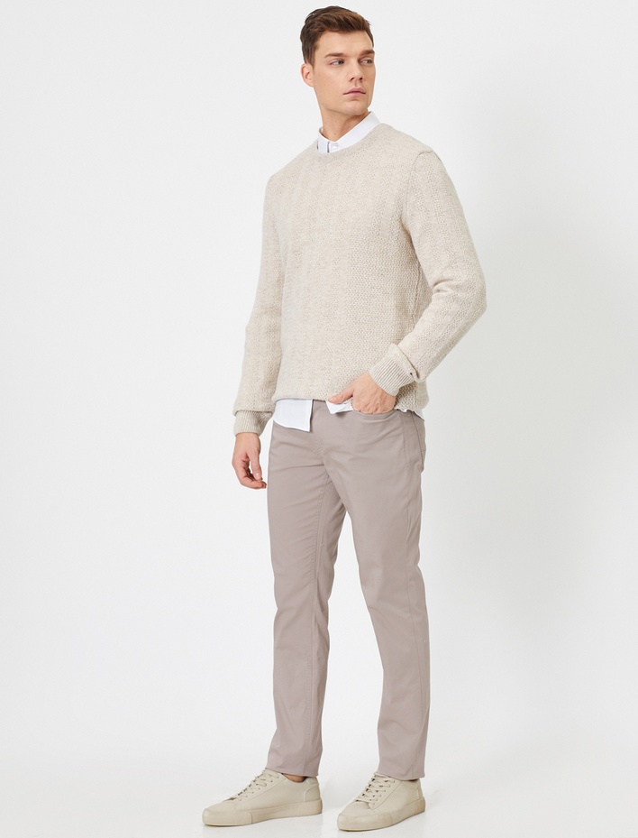  Cep Detaylı Slim Fit Pantolon