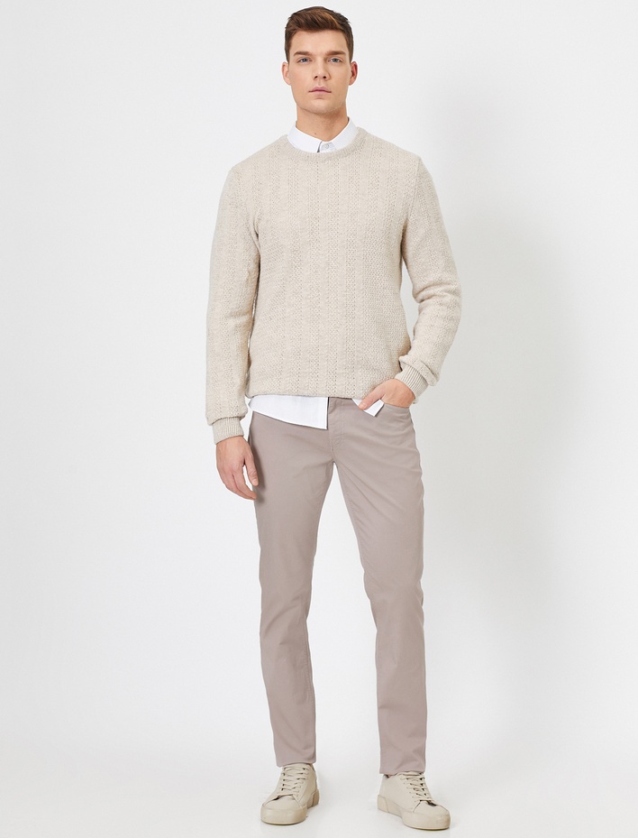  Cep Detaylı Slim Fit Pantolon