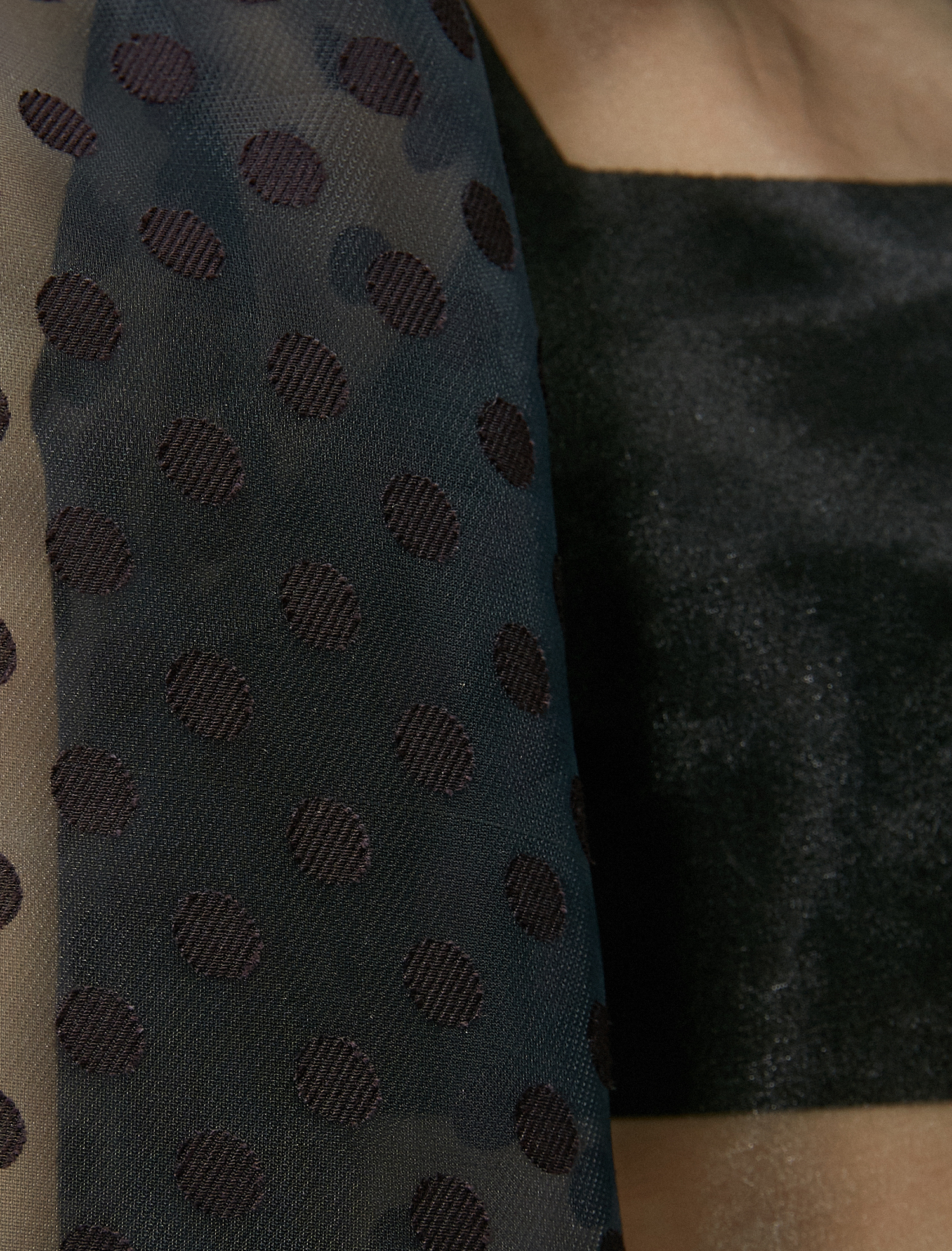   Organze Balon Kollu Gömlek