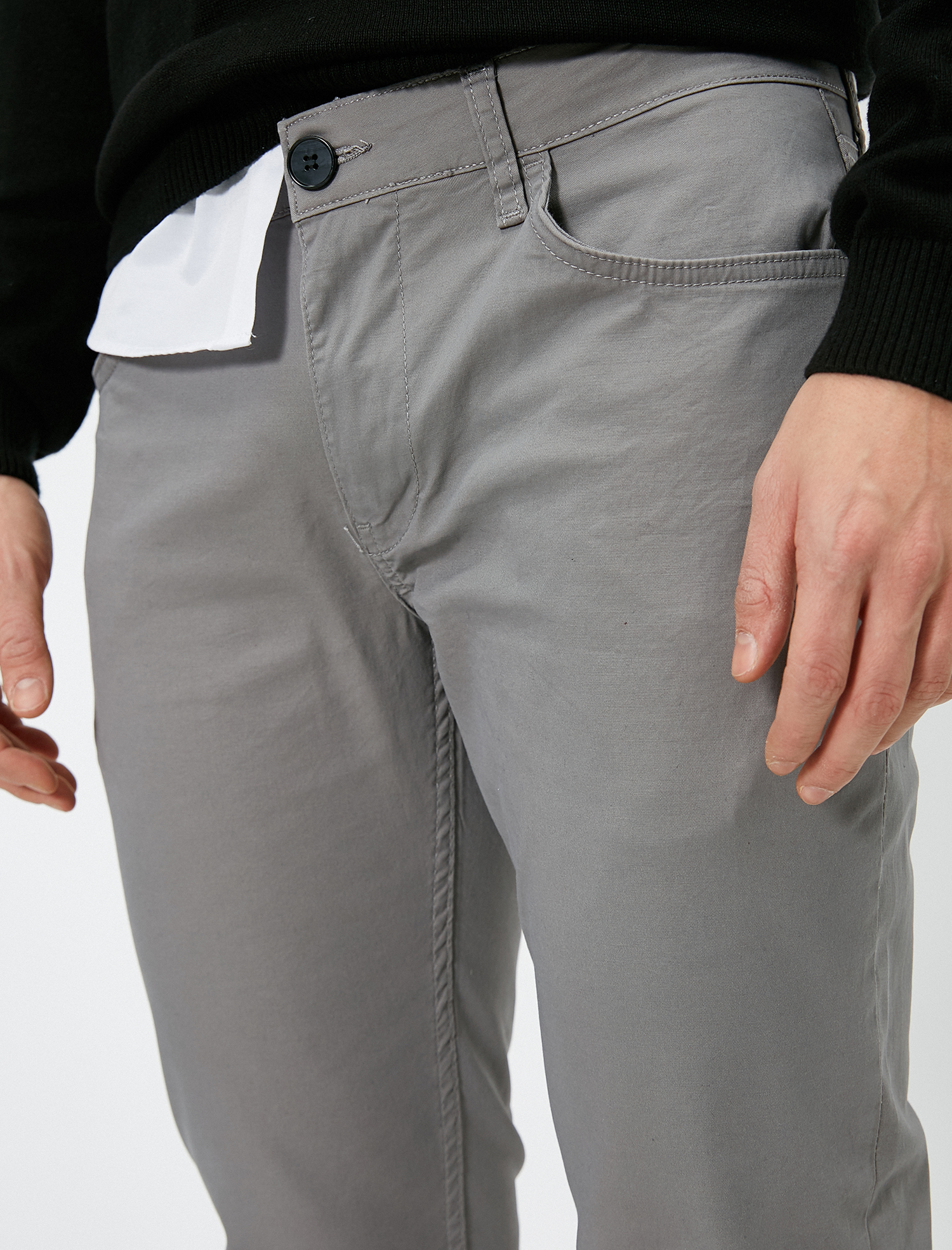   Cep Detaylı Slim Fit Pantolon