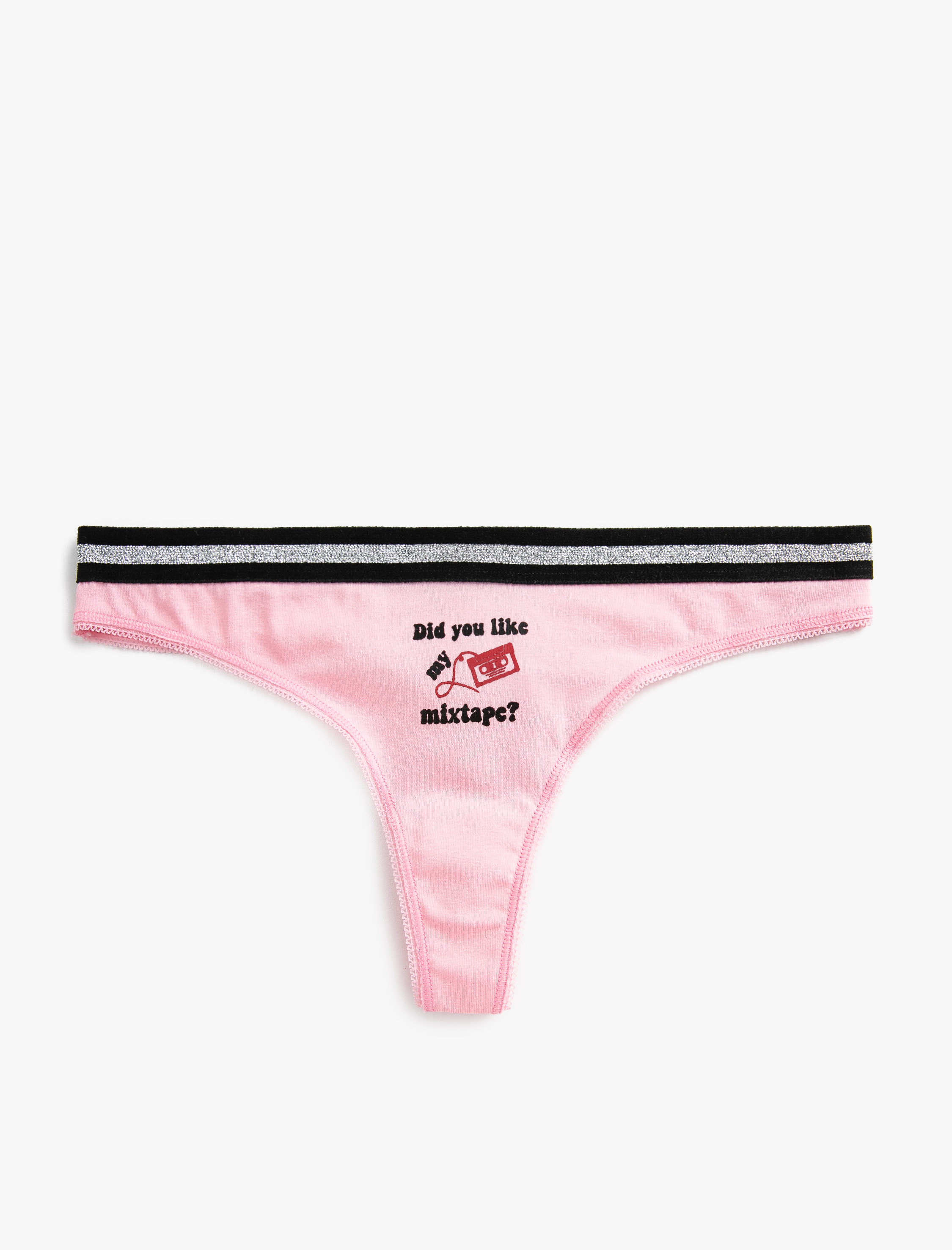   Baskılı String Külot Pamuklu